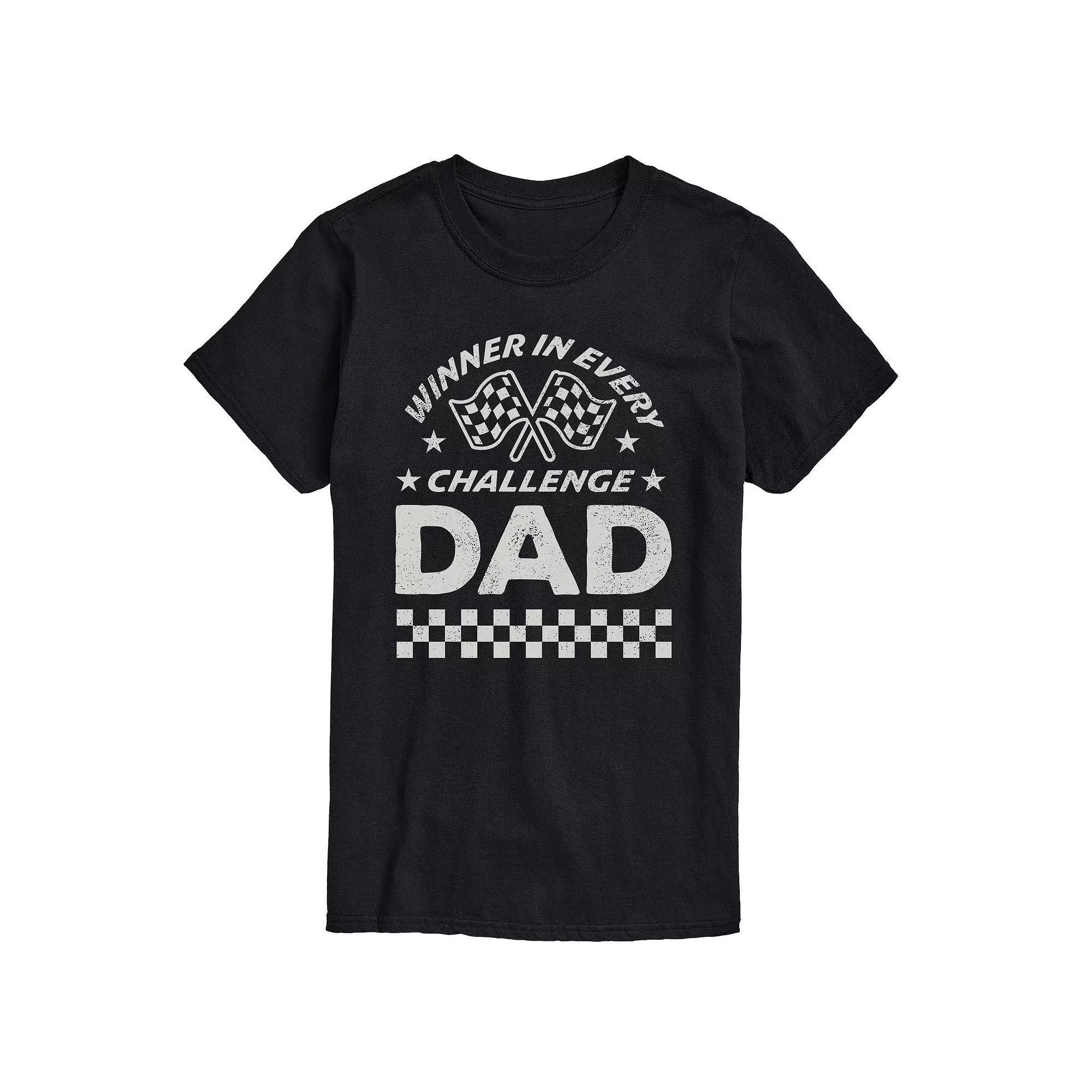 Big & Tall Winner In Every Challenge Dad Graphic Tee, Mens Product Image