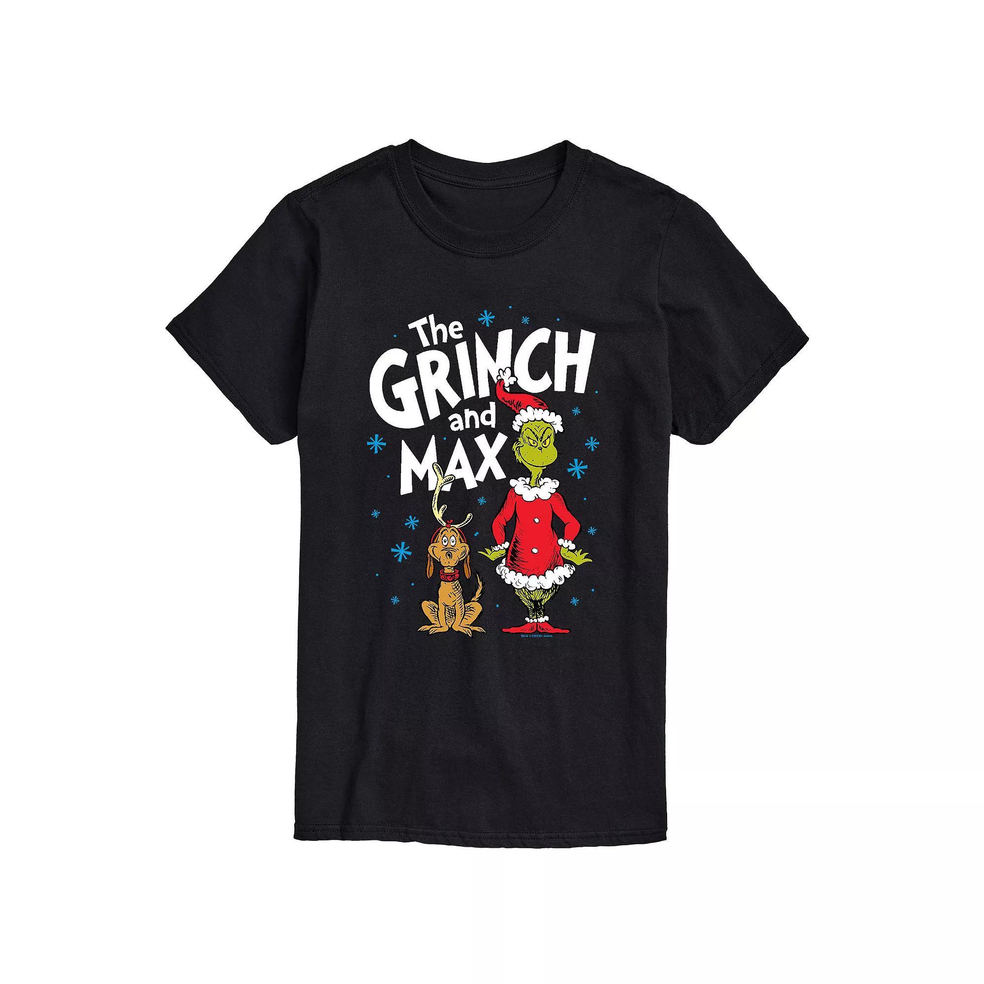Big & Tall Grinch The And Max Tee, Men's, Size: XL Tall, Black Product Image