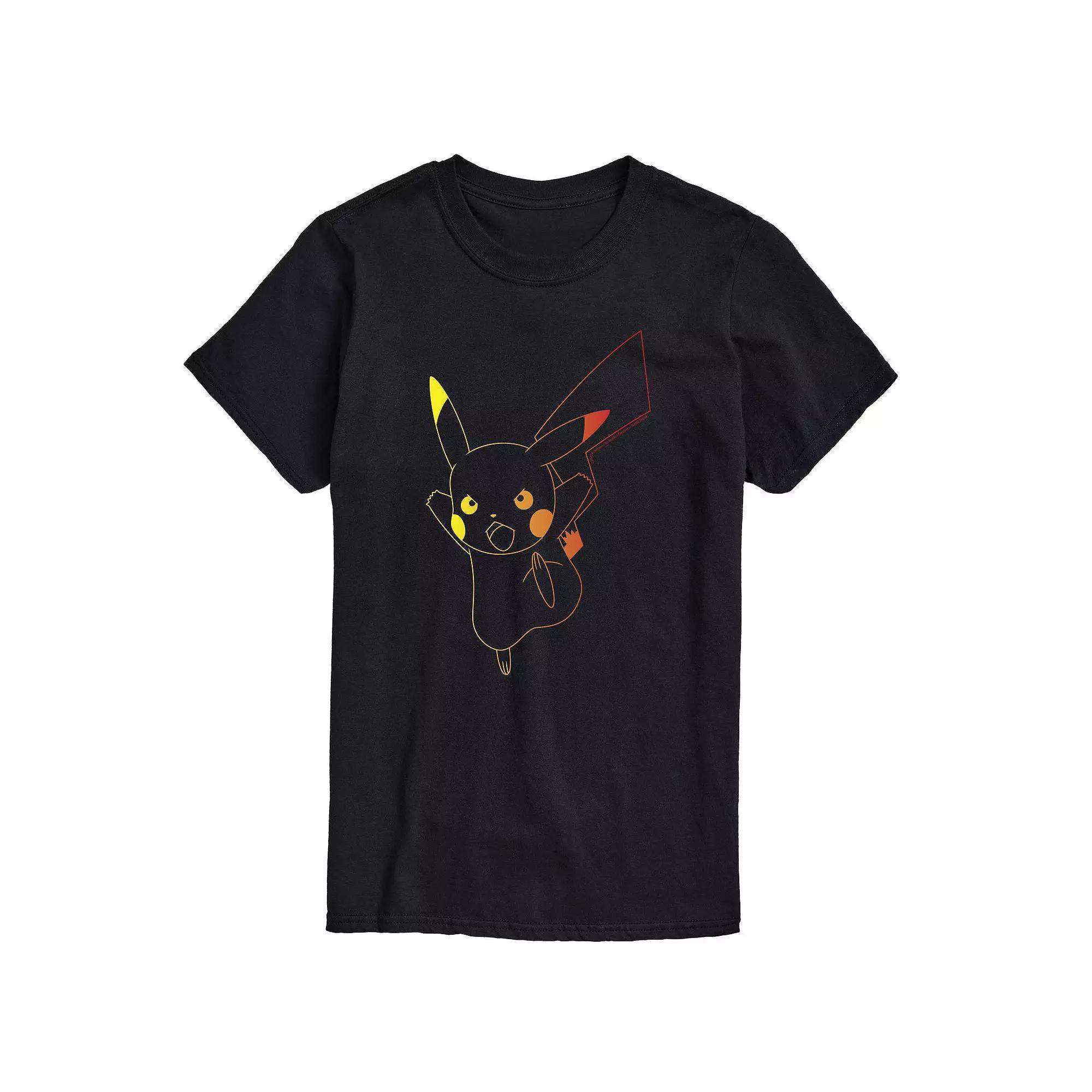 Men's Pokemon Pikachu Tee, Size: XL, Black Product Image