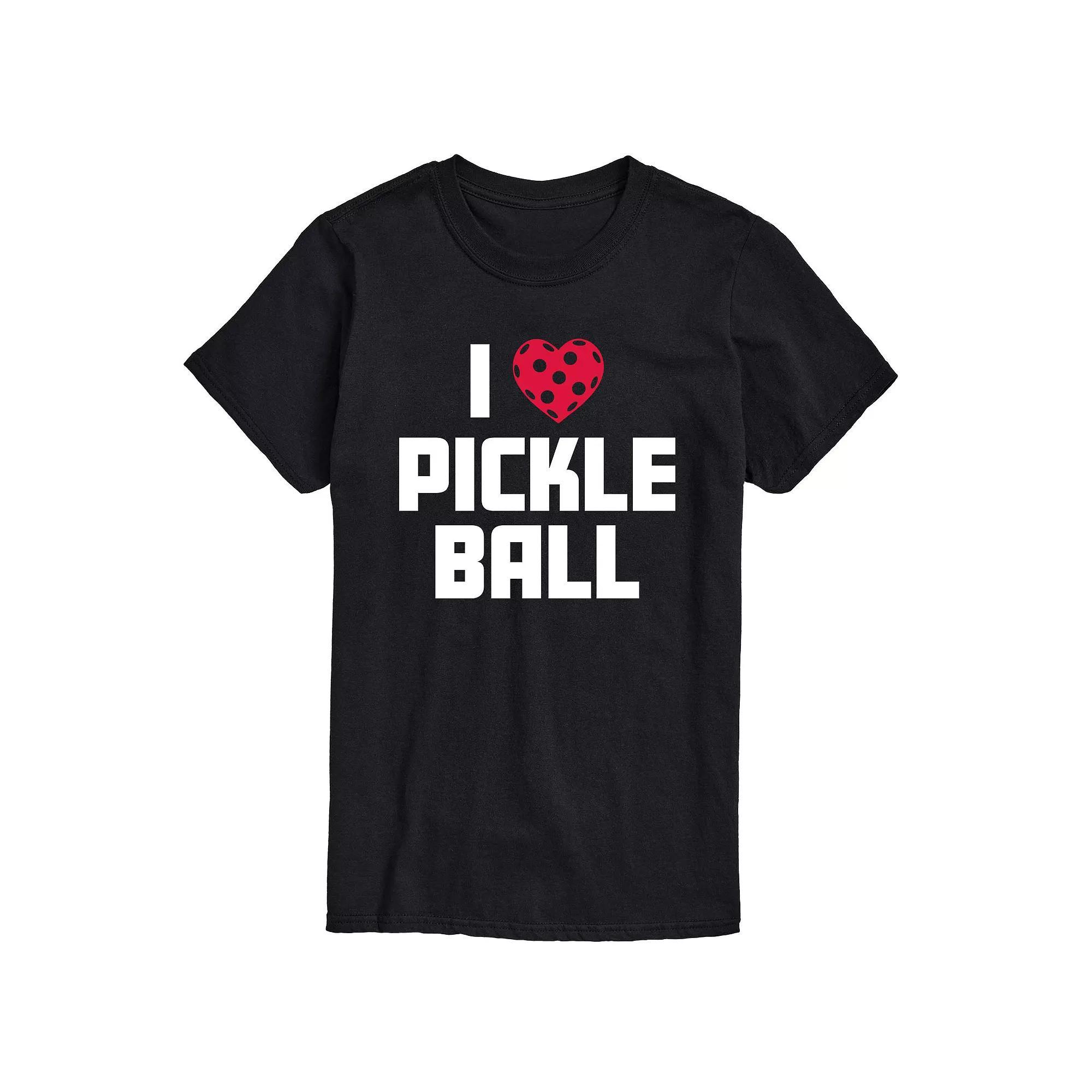 Big & Tall I Love Pickleball Tee, Mens Product Image