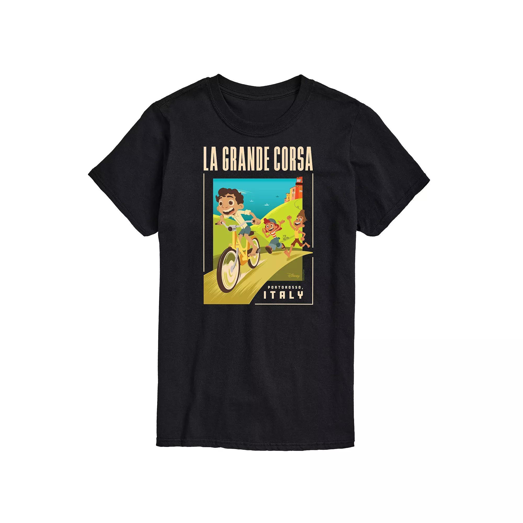 Disney / Pixars Luca Big & Tall La Grande Postcard Graphic Tee, Mens Product Image