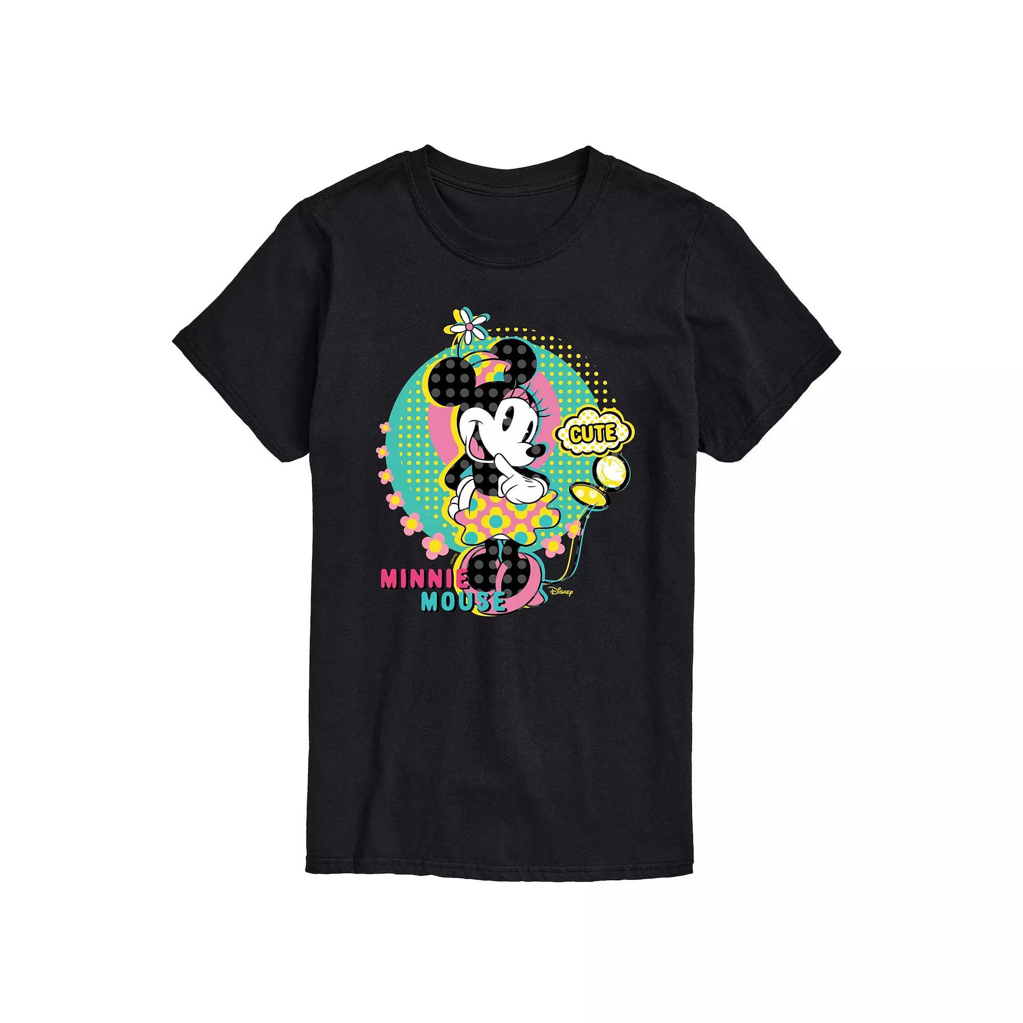 Disneys Minnie Mouse Mens Cute Graphic Tee Product Image