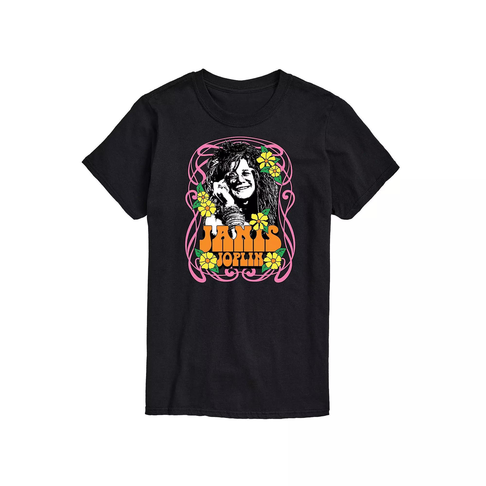 Mens Janis Joplin Flowers Tee Product Image