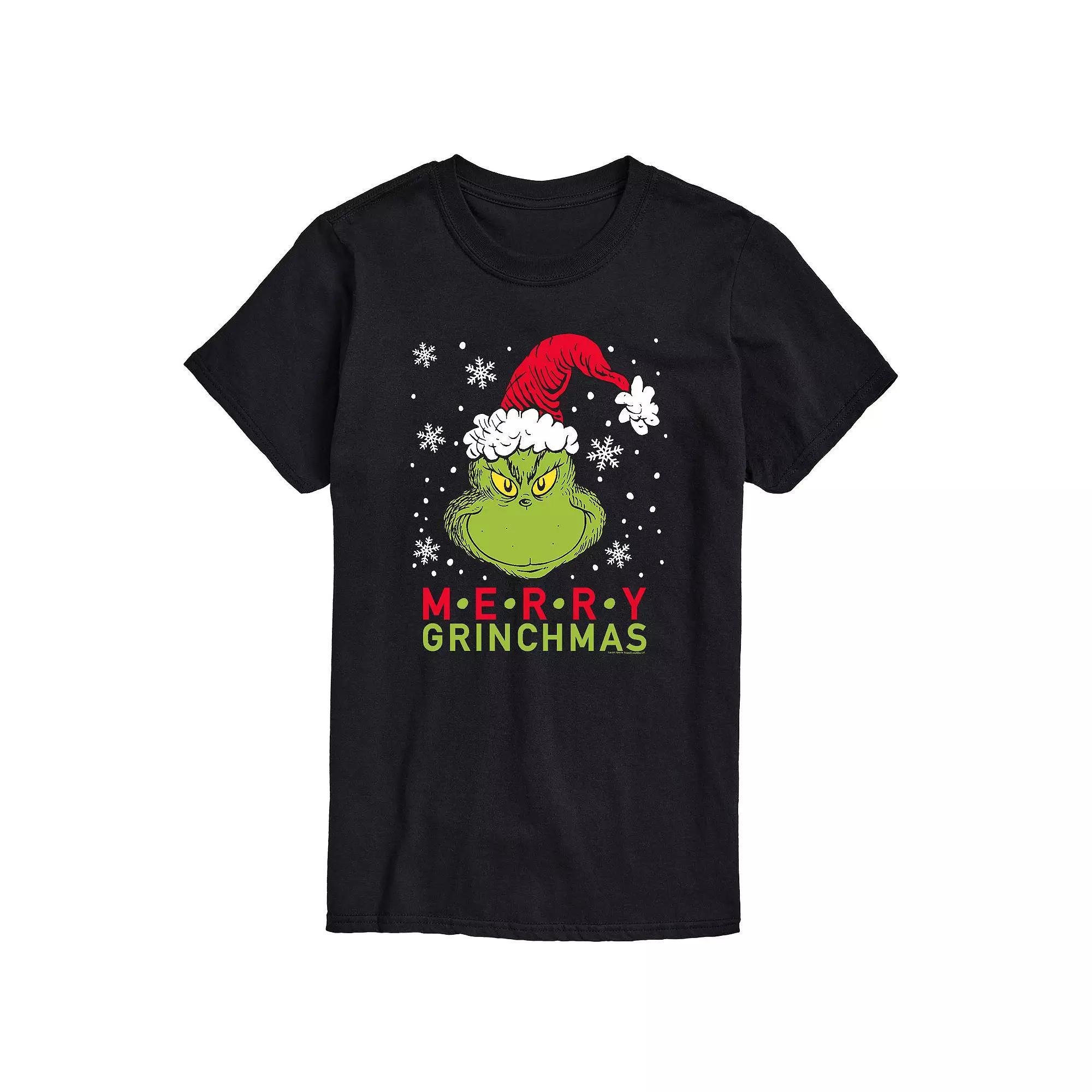 Men's Dr. Seuss The Grinch Grinchmas Tee, Size: Small, Black Product Image