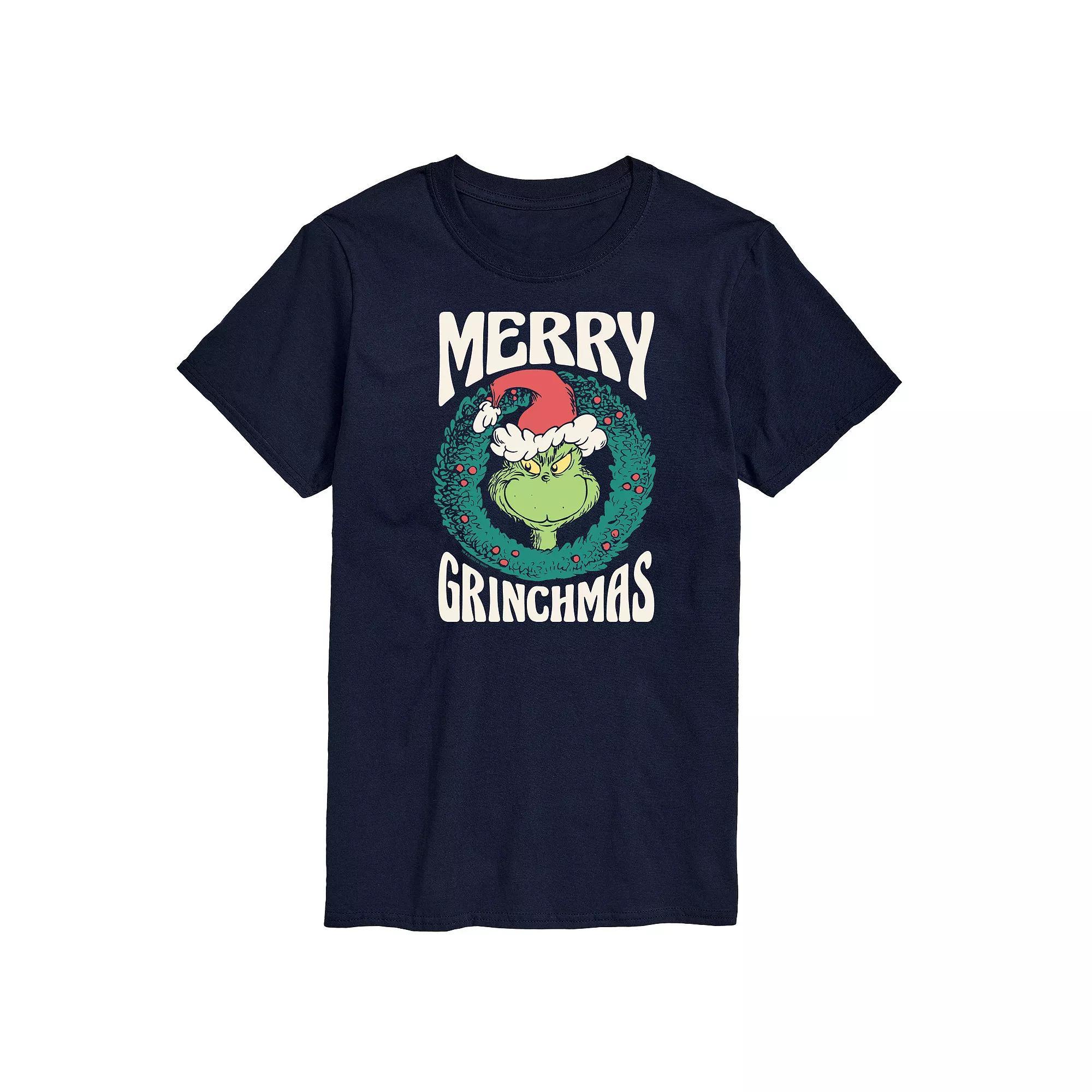 Mens Dr. Seuss The Grinch Merry Grinchmas Graphic Tee Product Image