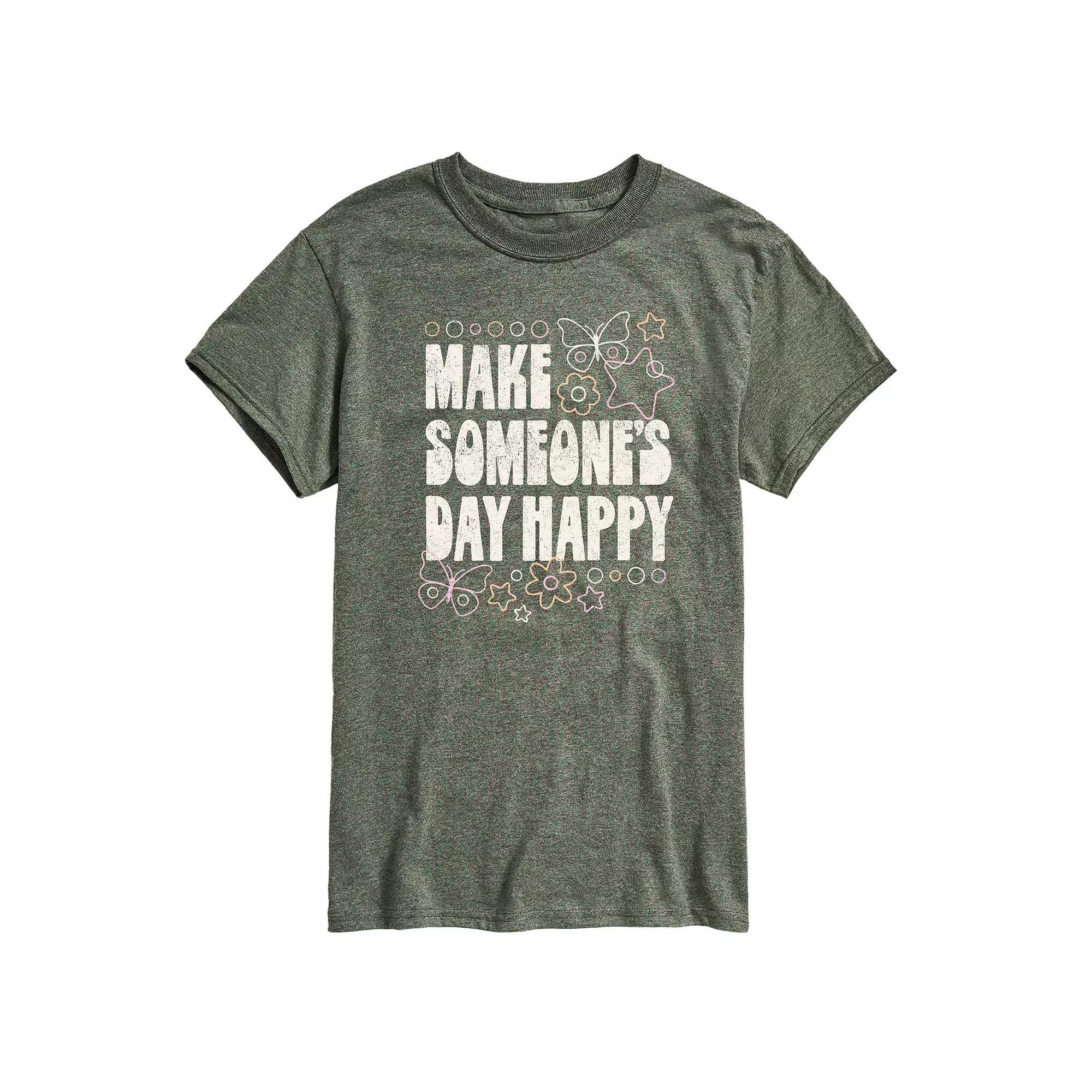 Men's Make Someone's Day Happy Graphic Tee, Size: Medium, Red Product Image