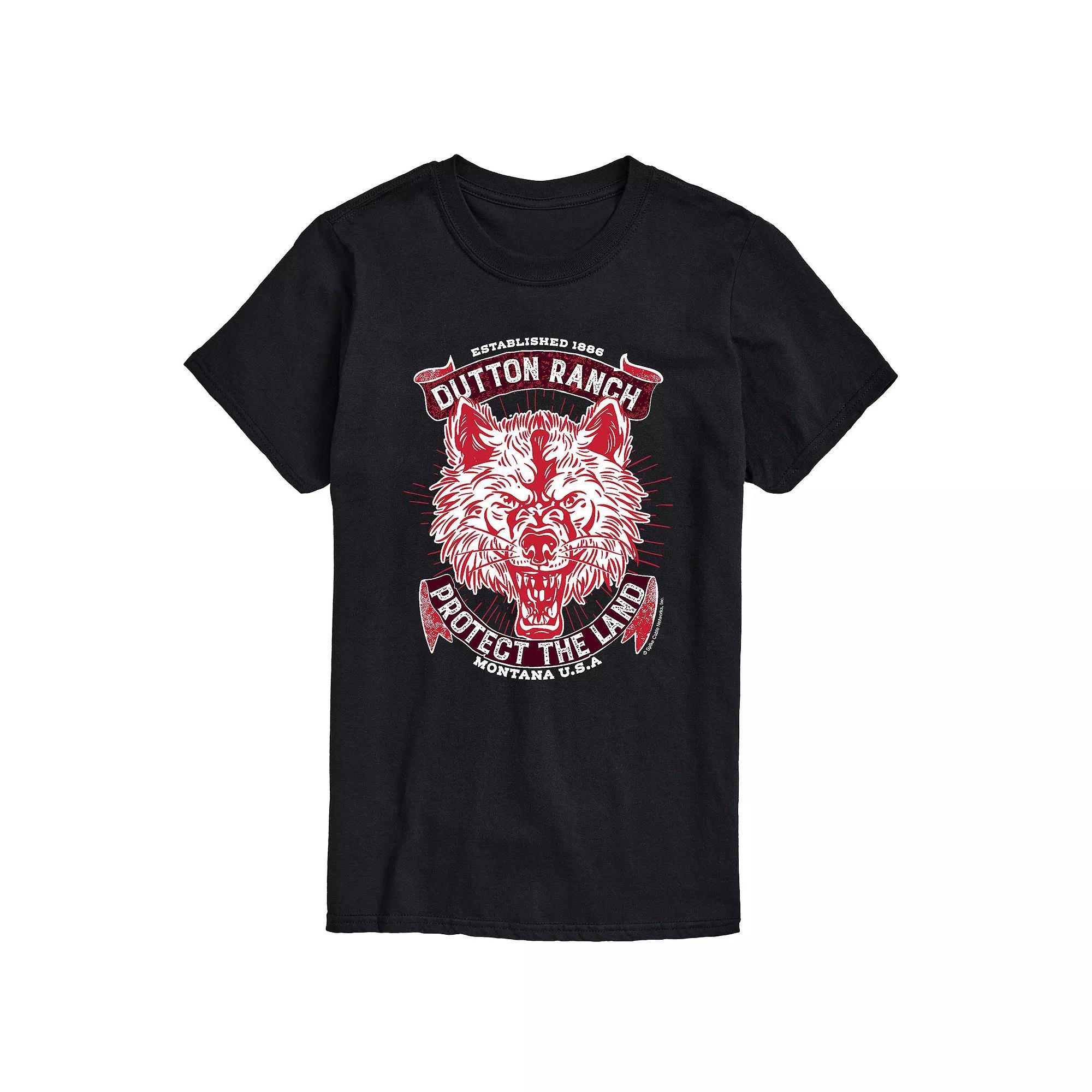 Big & Tall Yellowstone Wolf Protect Tee, Mens Product Image