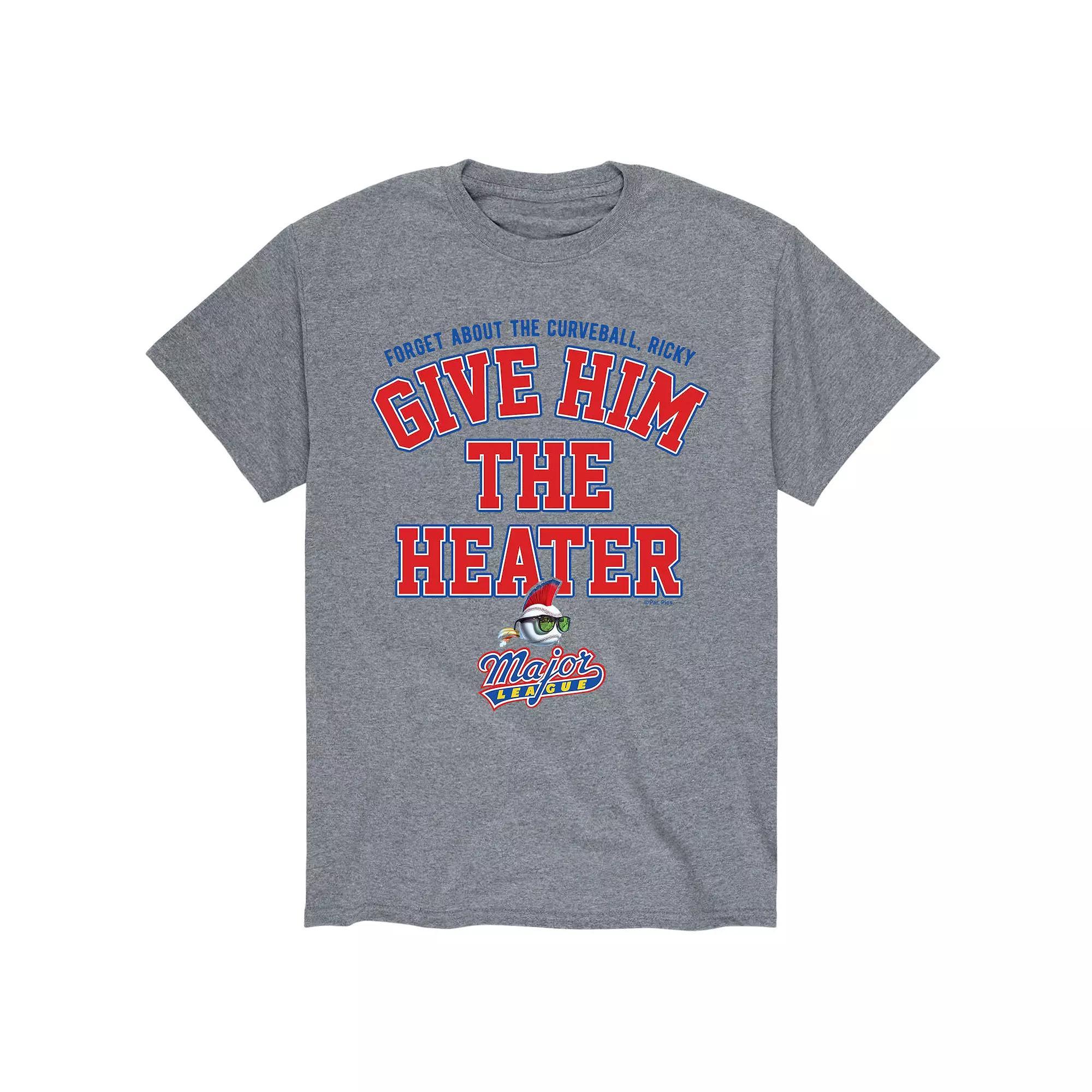 Mens Major League Give Him The Heater Baseball Tee Product Image