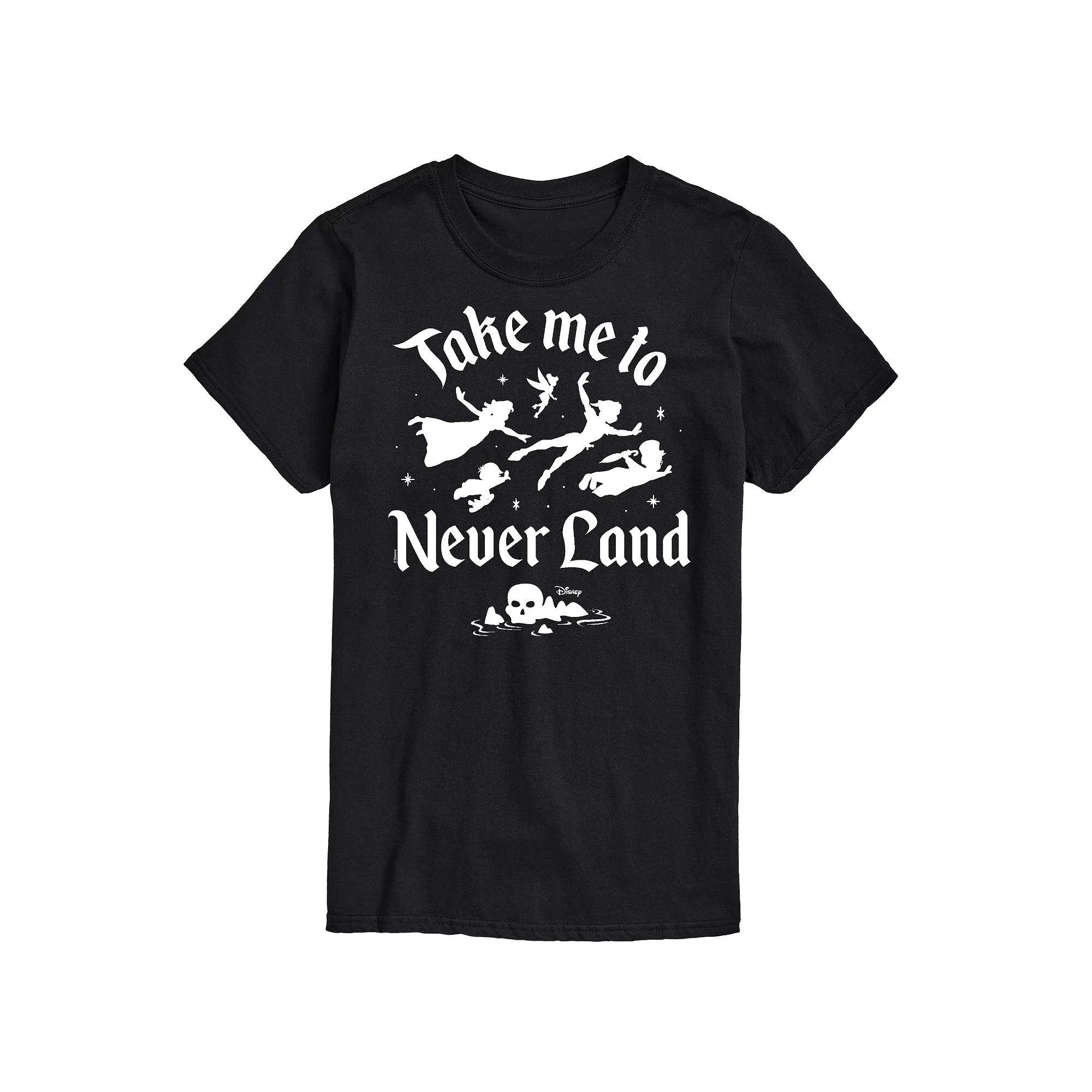 Disneys Peter Pan Mens Never Land Graphic Tee Product Image