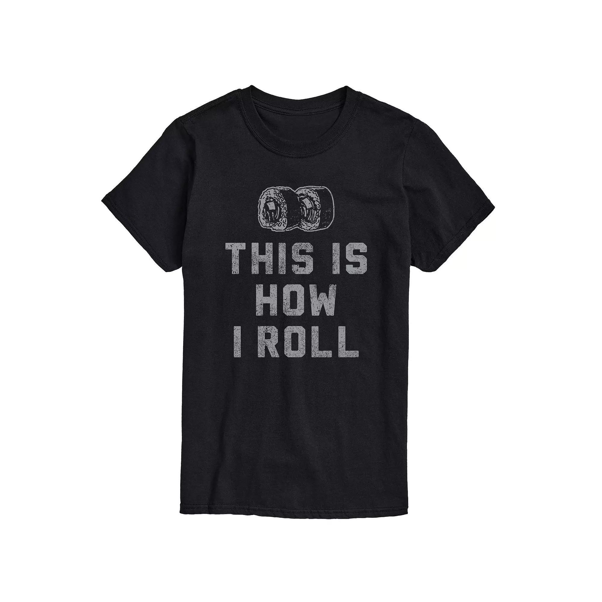 Big & Tall This Is How I Roll Graphic Tee, Men's, Size: 3XL Tall, Black Product Image