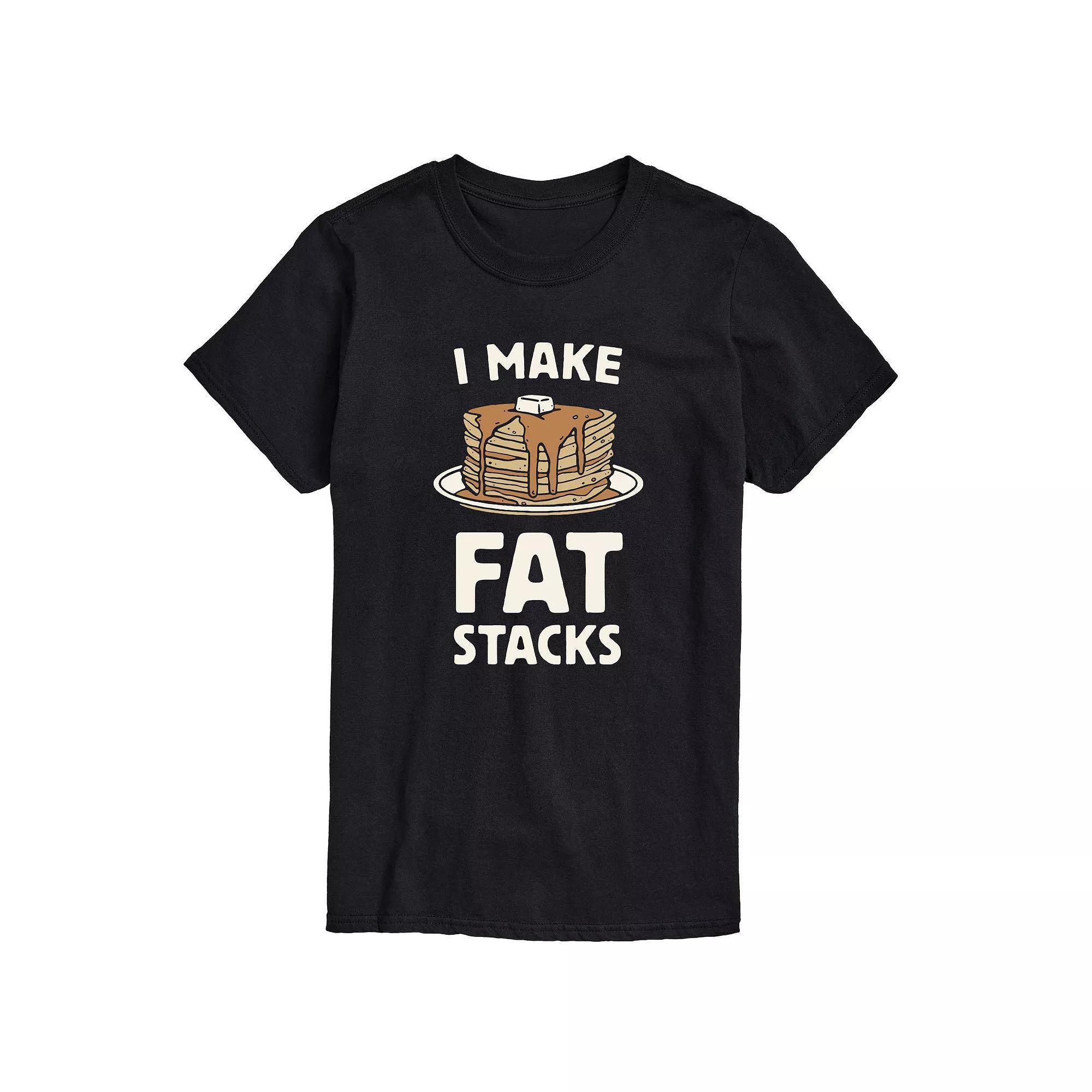 Mens I Make Fat Stacks Pancakes Tee Product Image