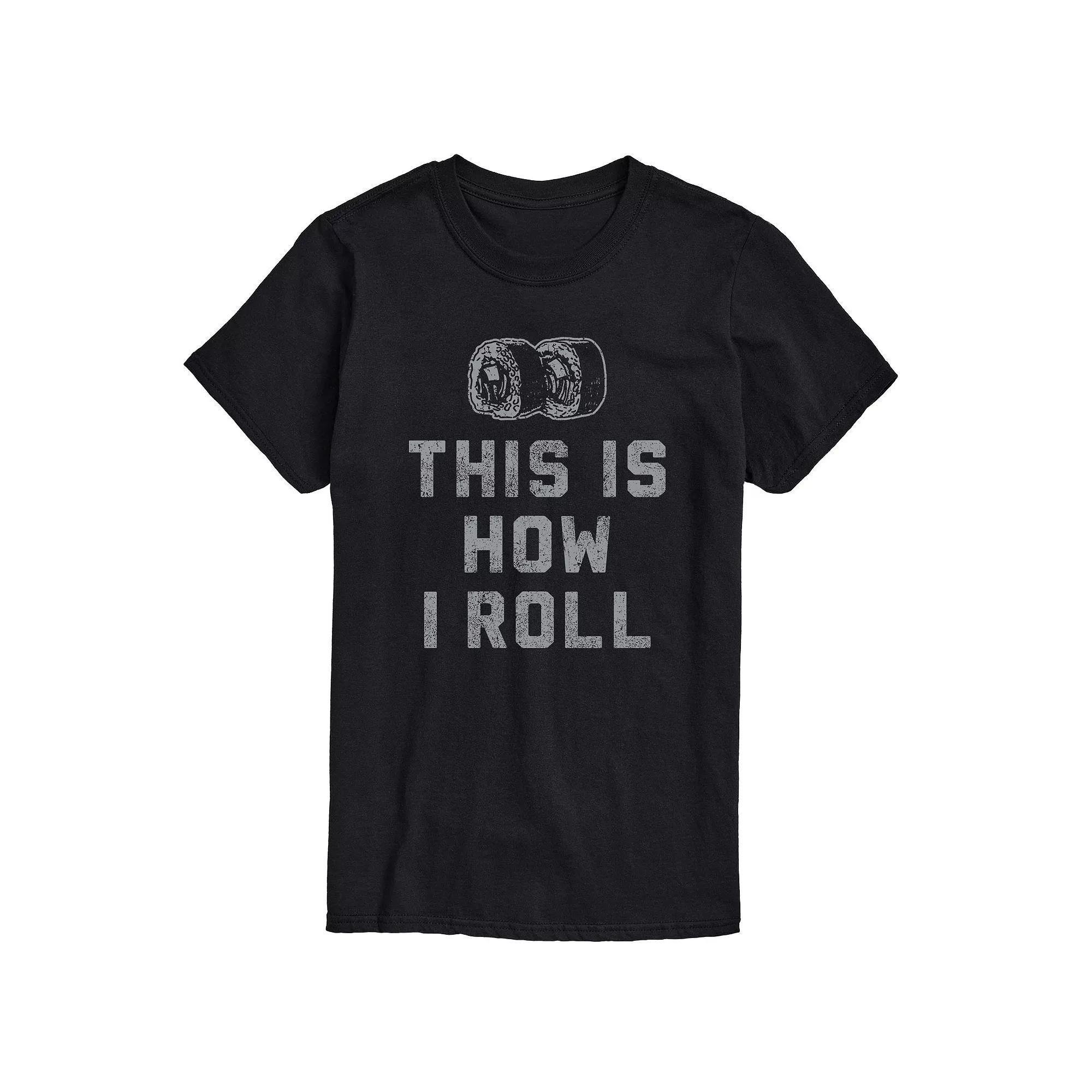 Big & Tall This Is How I Roll Graphic Tee, Men's, Size: 3XL Tall, Black Product Image