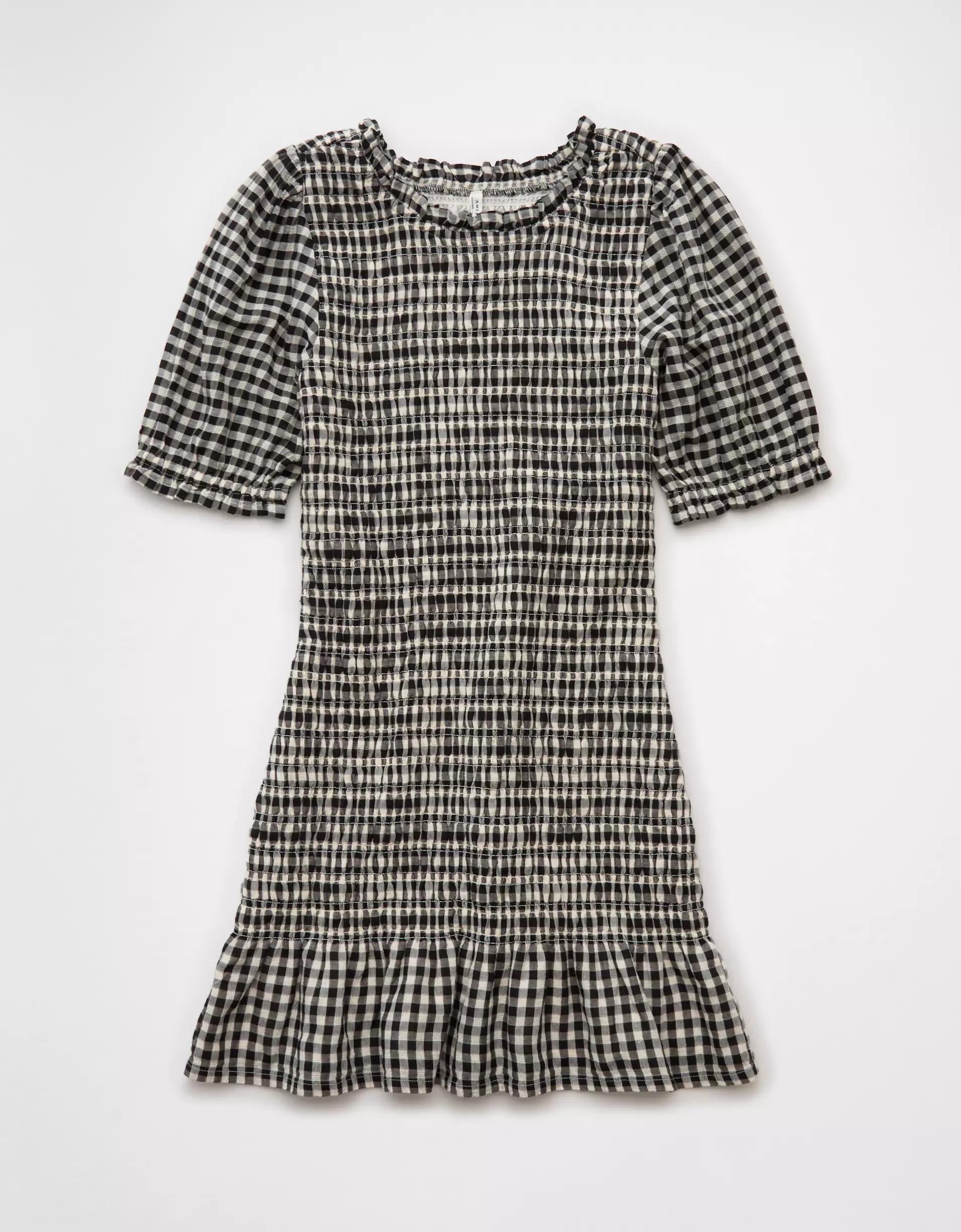 AE Puff Sleeve Smocked Mini Dress Product Image