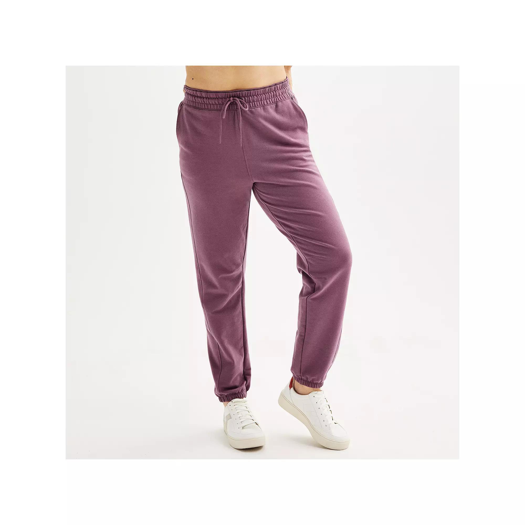 Women's FLX Embrace High-Rise Boyfriend Joggers, Size: XL Long, Antique Red Product Image