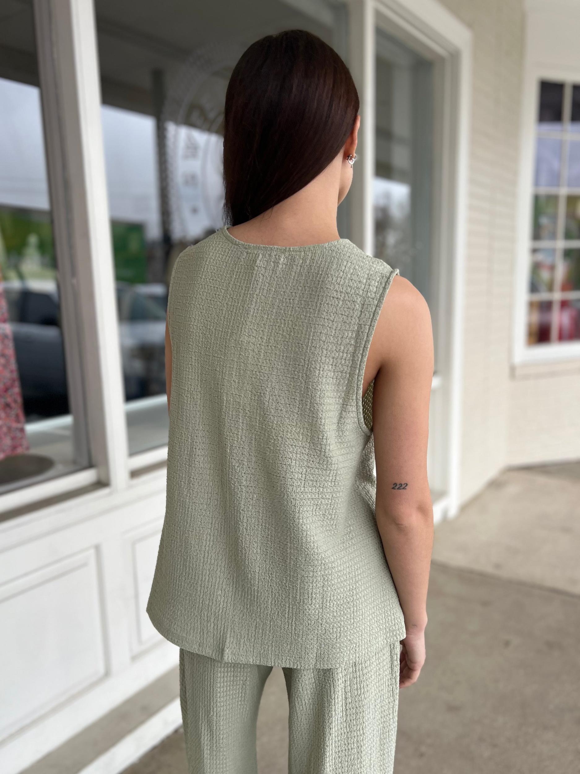 Cerena Tie Front V-Neck Top Product Image