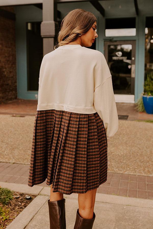 Pumpkin Patch Pretty Plaid Mini Dress Product Image