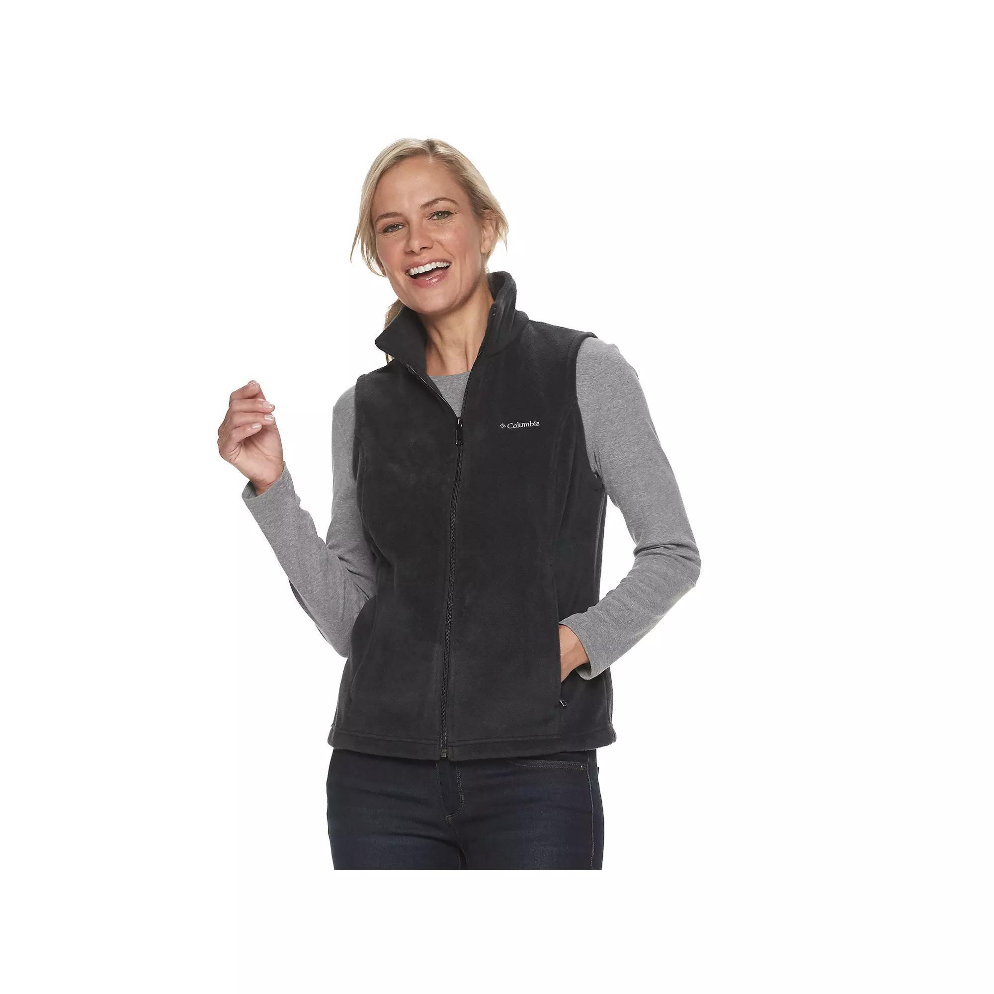 Petite Columbia Benton Springs Fleece Vest, Women's, Size: Large Petite, Black Product Image