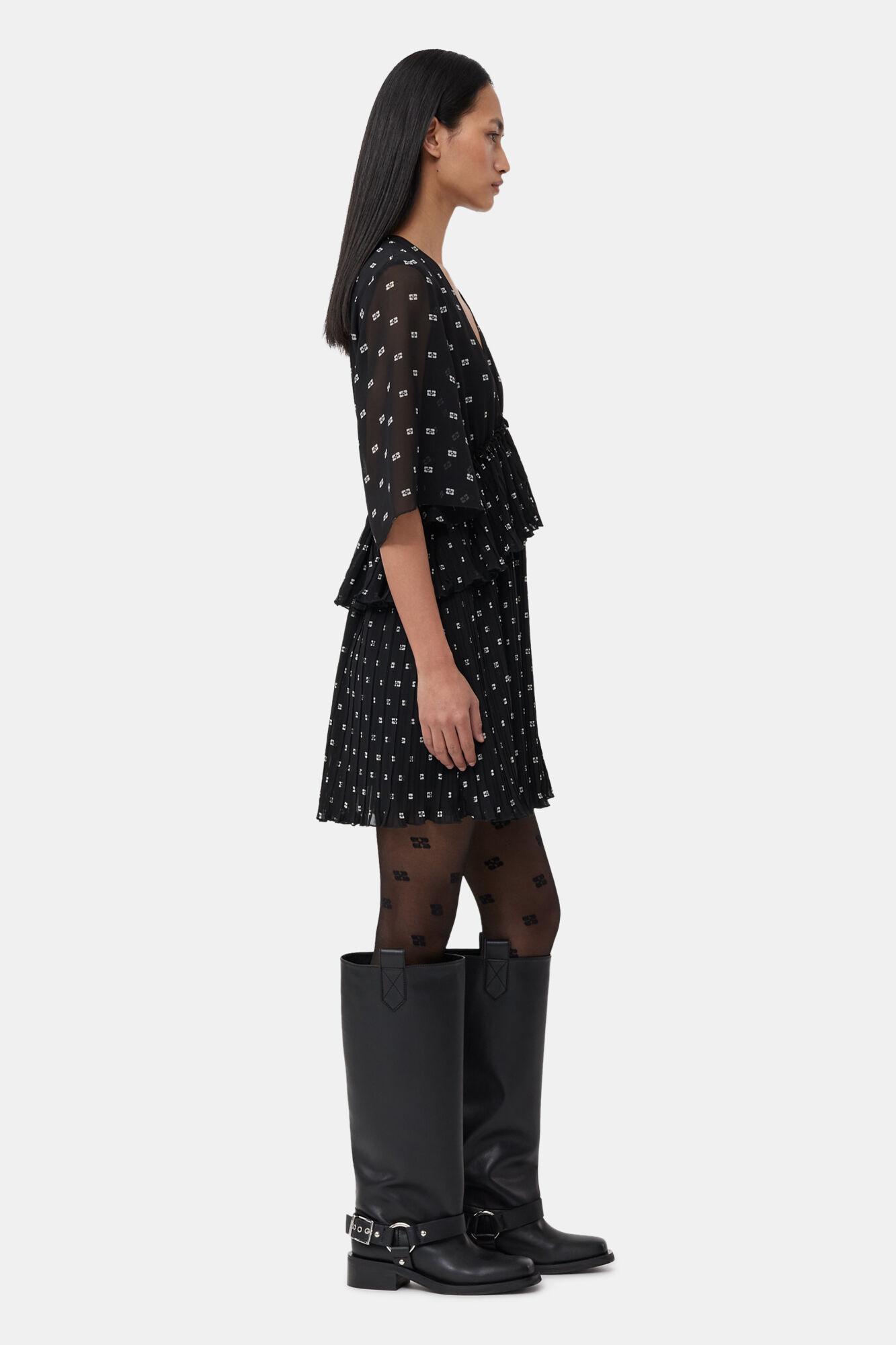 Black Butterfly Lace Tights Product Image