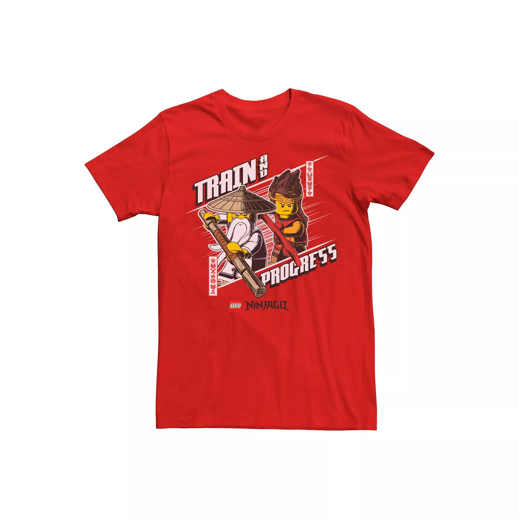 Men's Lego Ninjago Train And Progress Graphic Tee, Size: XS, Red Product Image