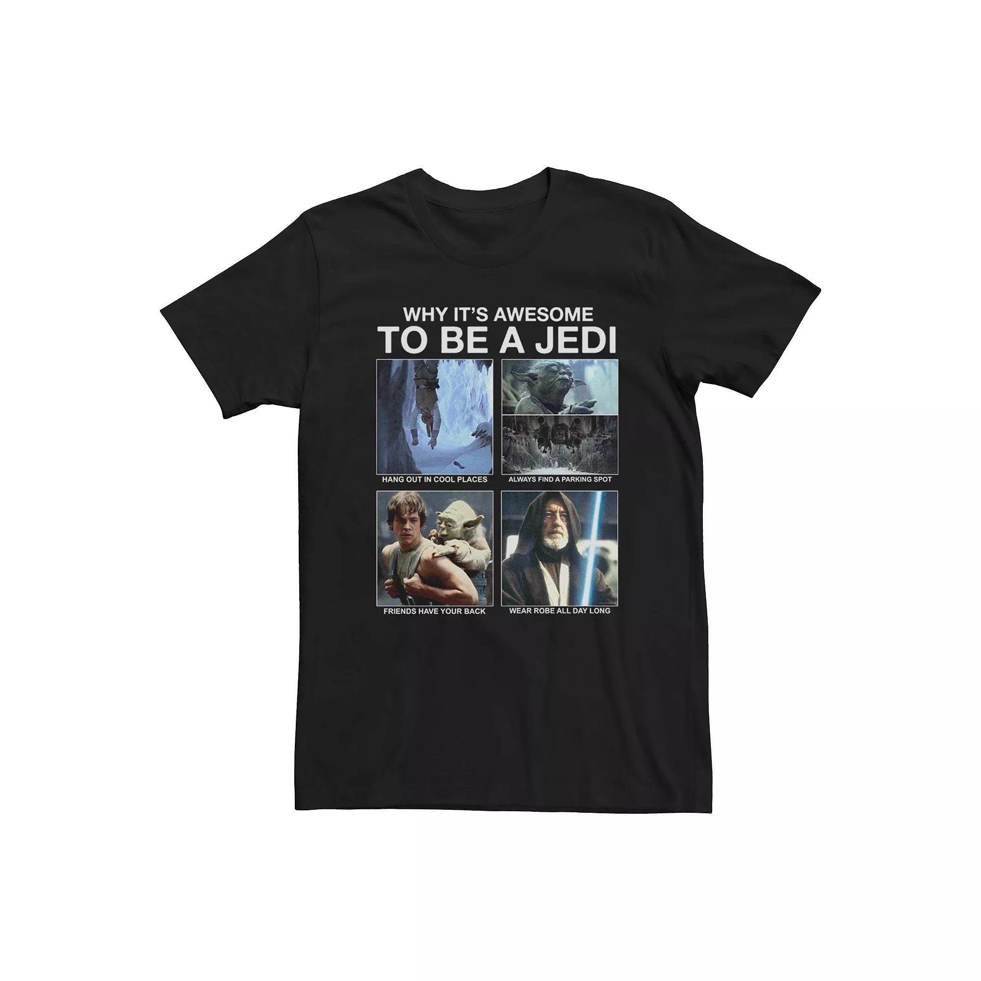 Men's Star Wars Awesome To Be A Jedi Graphic Tee, Size: Medium, Black Product Image