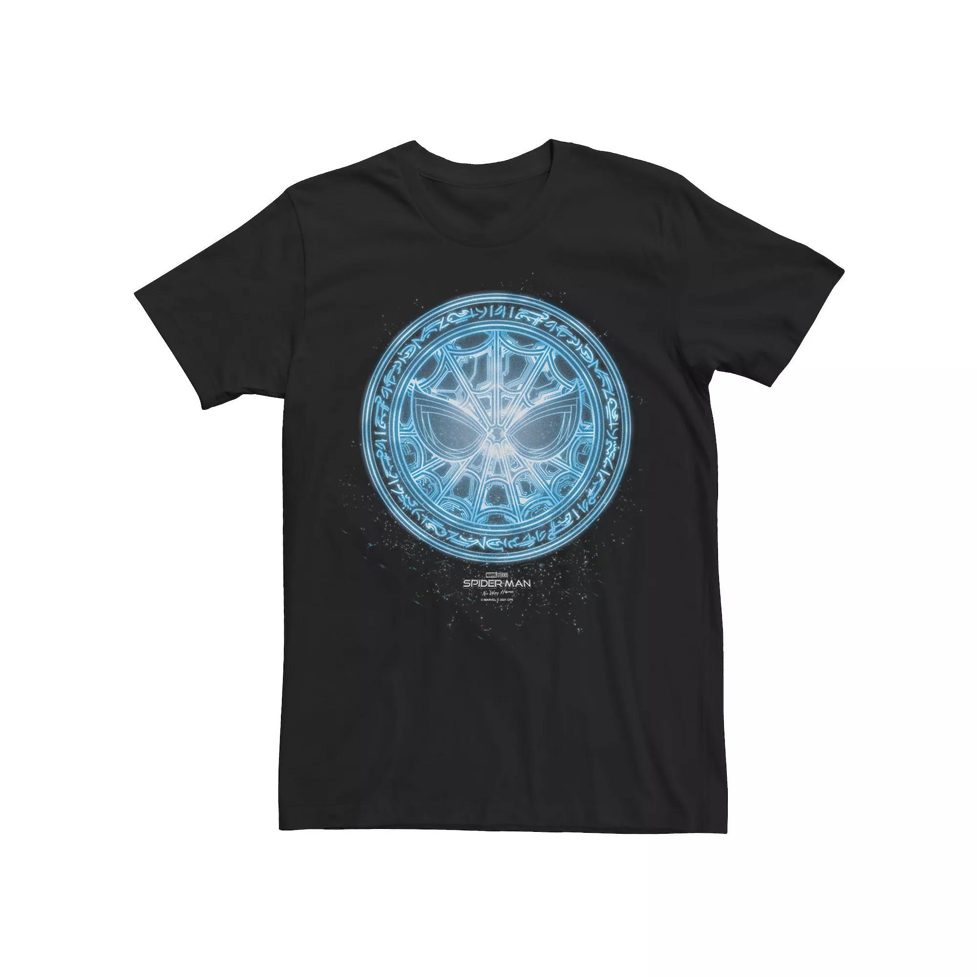 Men's Marvel Spider-Man No Way Home Blue Spidey Logo Tee, Boy's, Size: XXL, Black Product Image