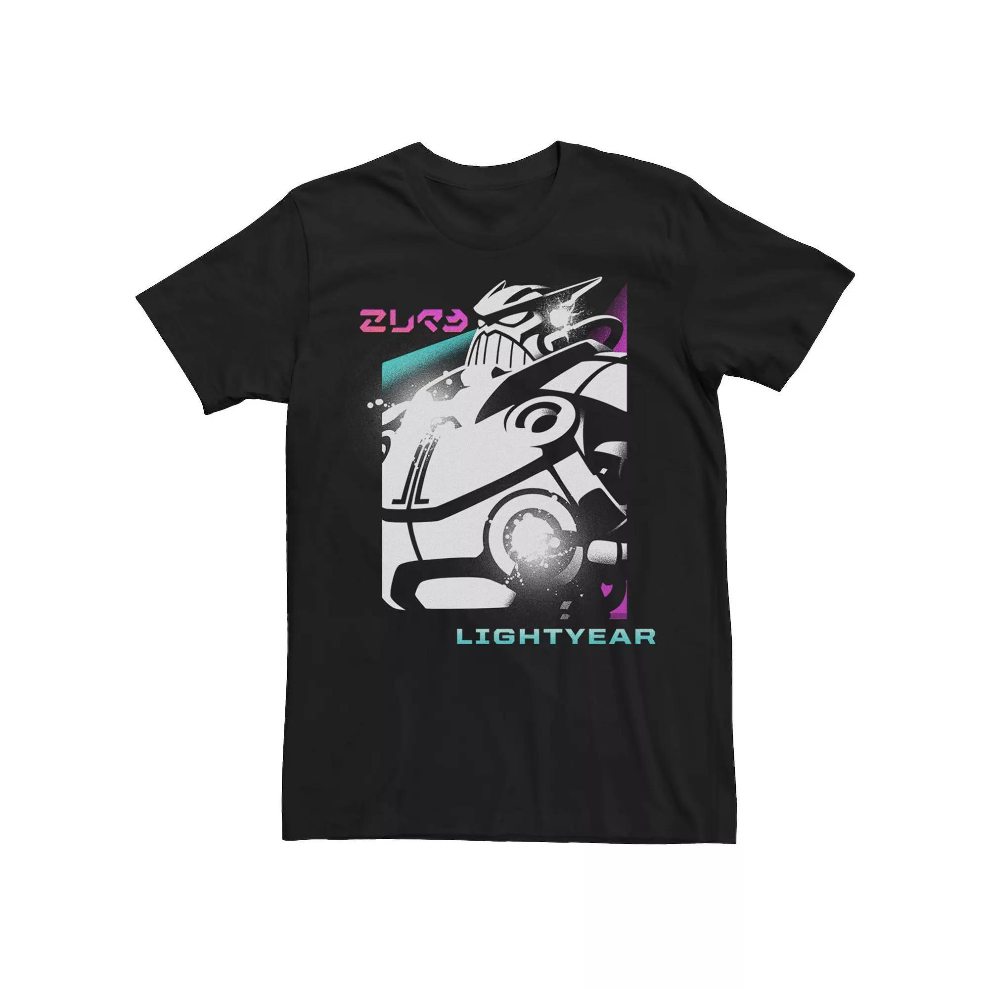 Disney / Pixar's Lightyear Emperor Zurg Men's Graffiti Contrast Tee, Size: Large, Black Product Image