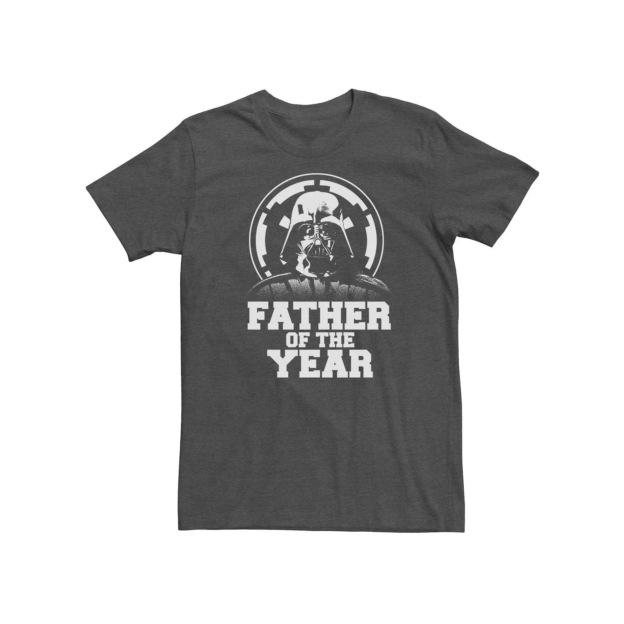 Big & Tall Star Wars Darth Vader Empire Father of the Year Tee, Men's, Size: XL Tall, Black Product Image