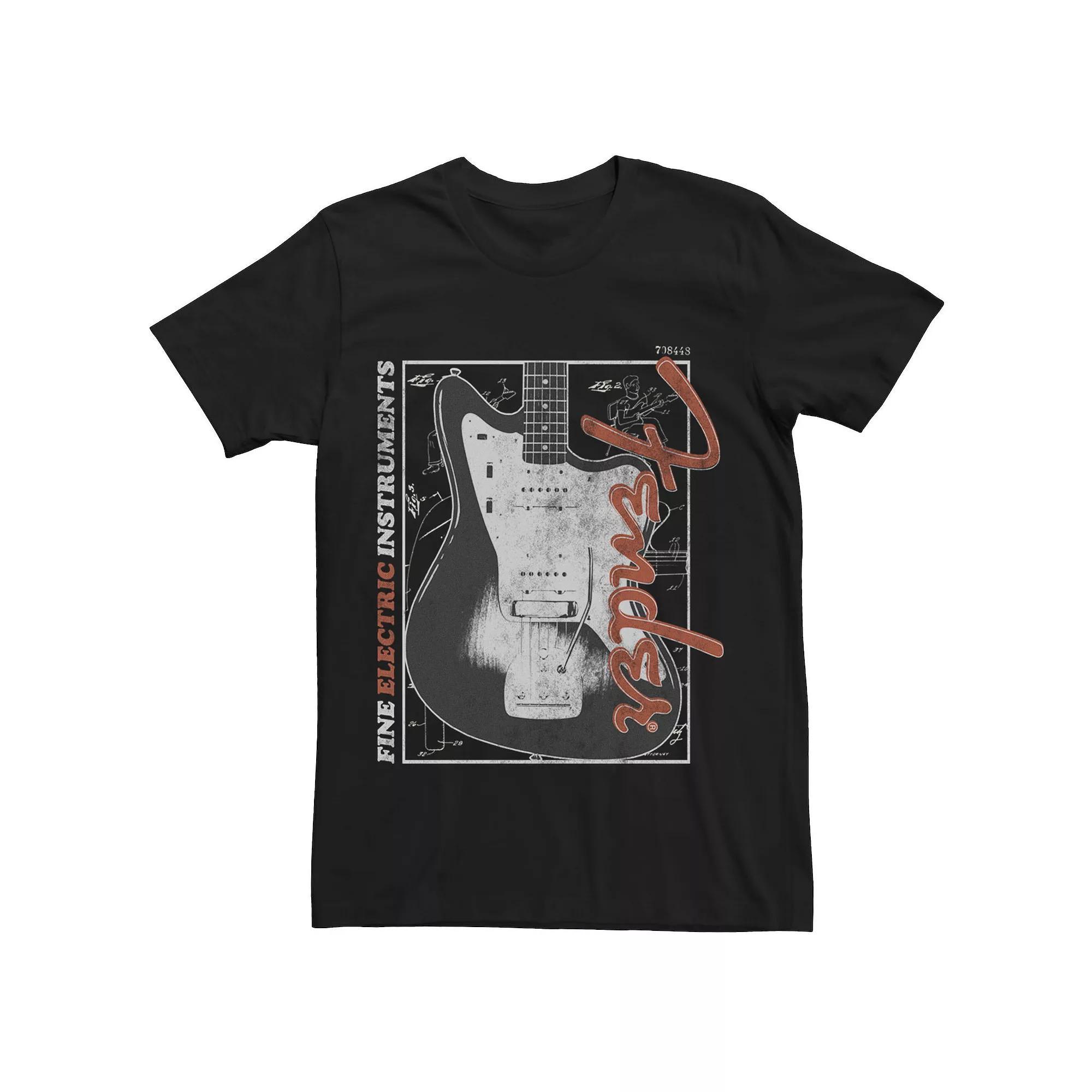 Men's Fender Fine Instruments Tee, Size: XXL, Black Product Image