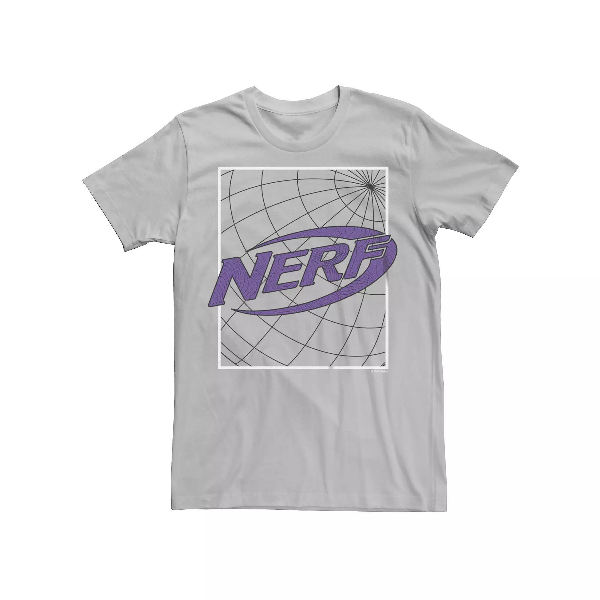 Men's Nerf World Logo Graphic Tee, Size: XL, Silver Product Image