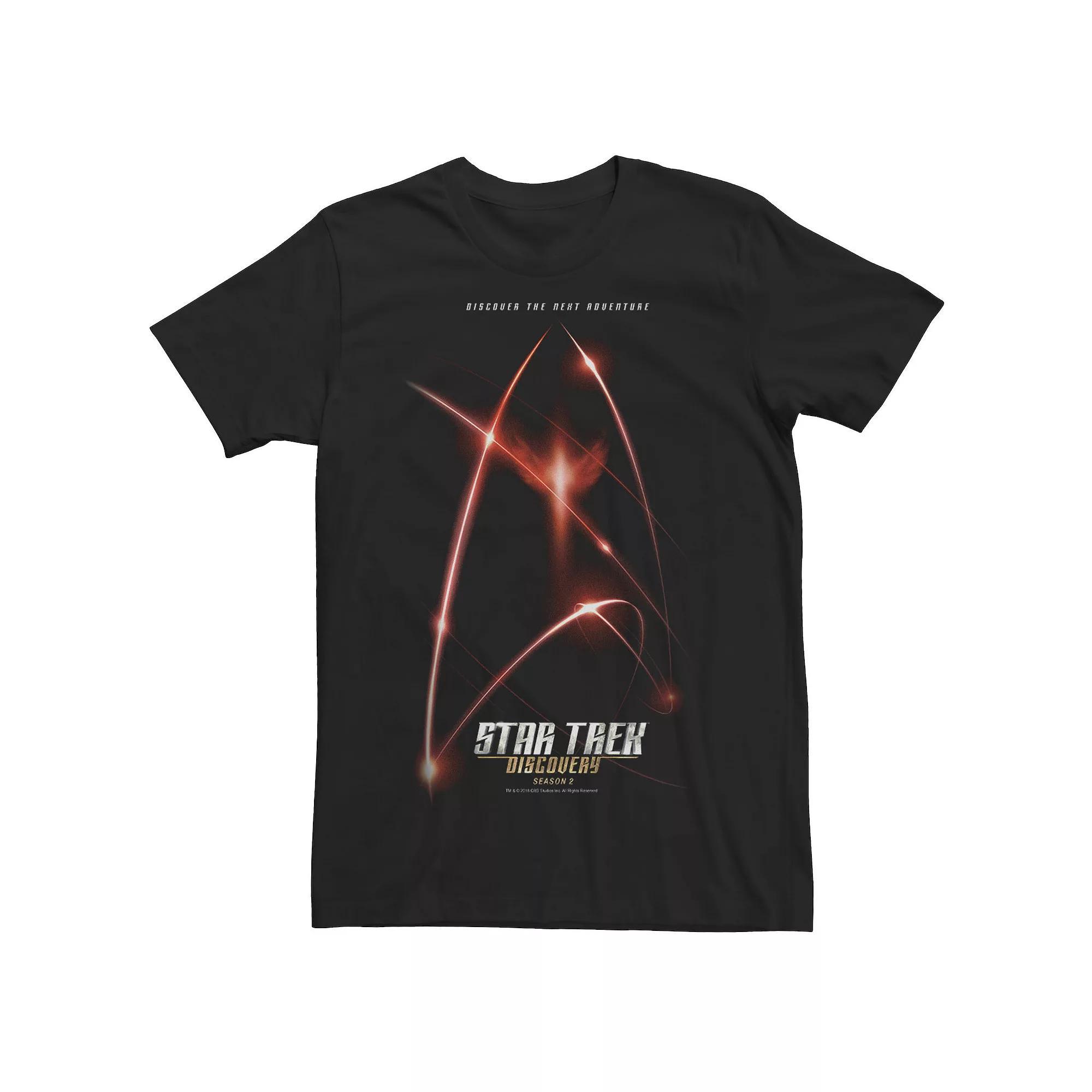 Men's Star Trek Original Series Enterprise Geo Lines Tee, Size: XXL, Black Product Image