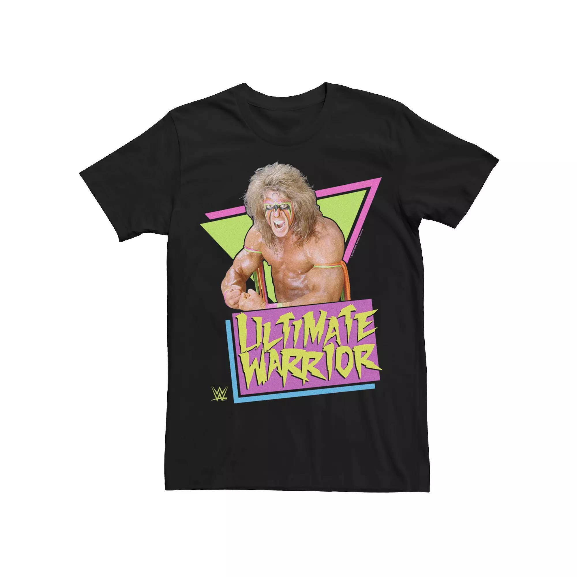 Big & Tall WWE Ultimate Warrior Triangles Graphic Tee, Men's, Size: 4XL Tall, Black Product Image