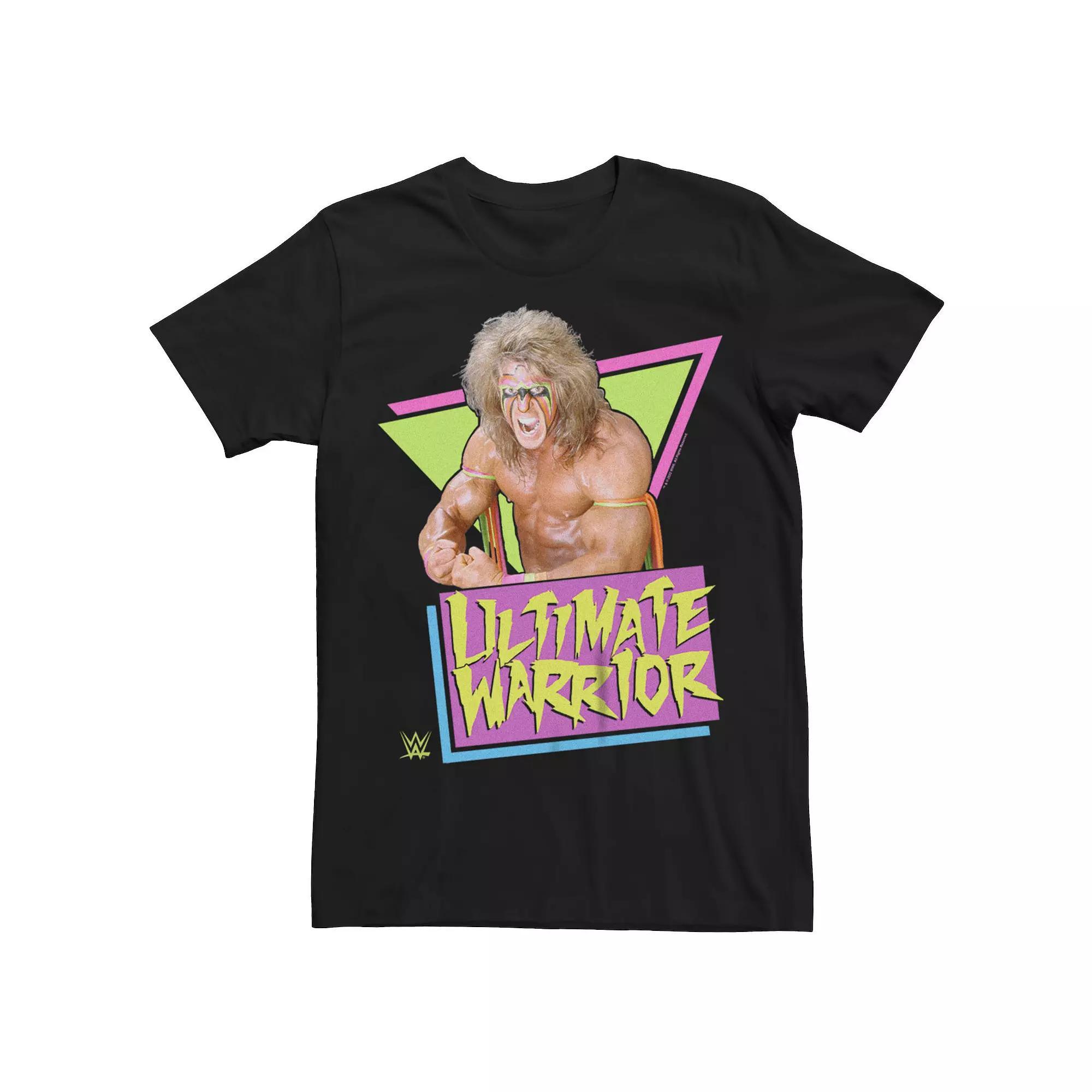 Big & Tall WWE Ultimate Warrior Triangles Graphic Tee, Men's, Size: 4XL Tall, Black Product Image