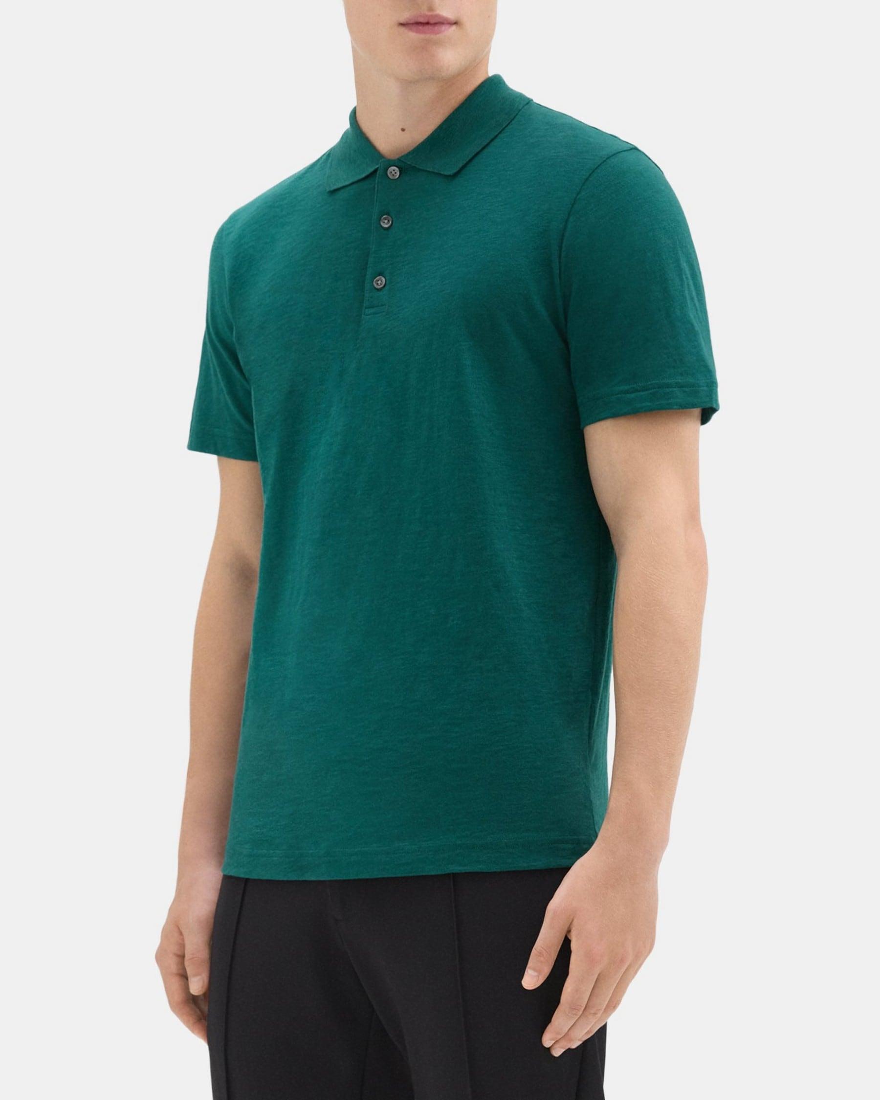 Polo Shirt in Slub Cotton Product Image