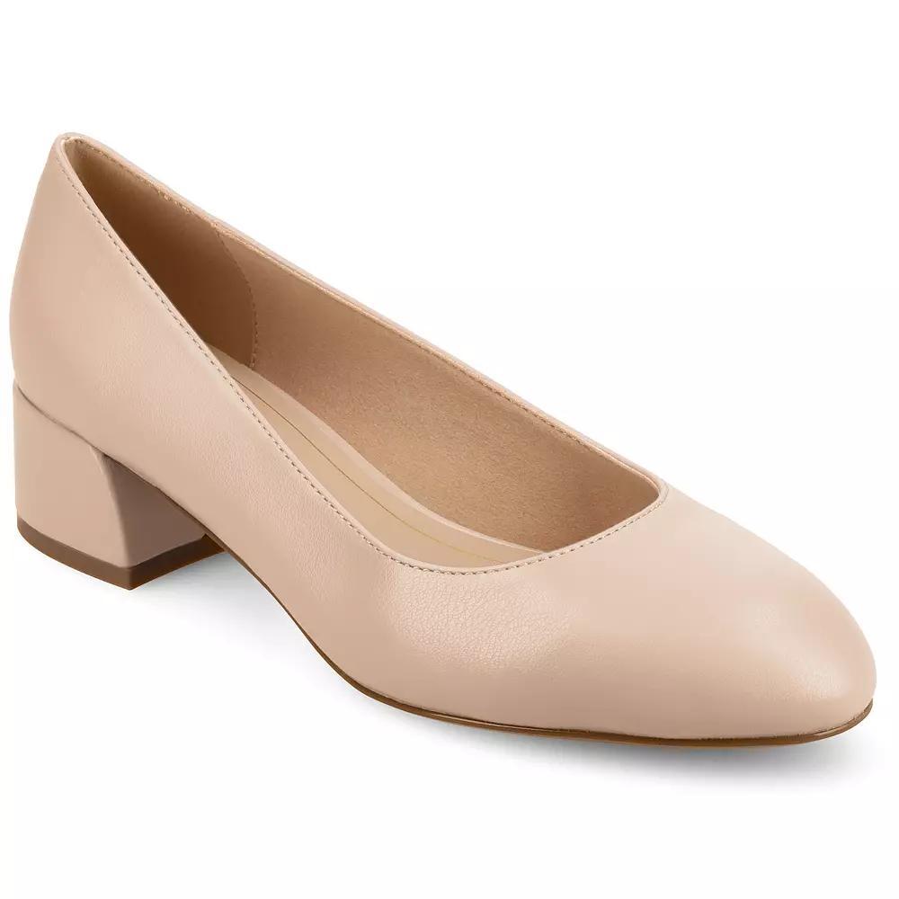 Journee Medium and Wide Width Saarii Womens Slip-On Block Heel Pumps Product Image