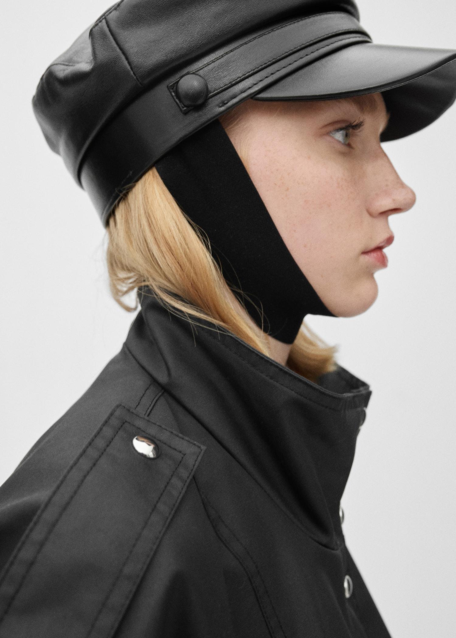 Oversized button-down parka - Women | MANGO USA Product Image