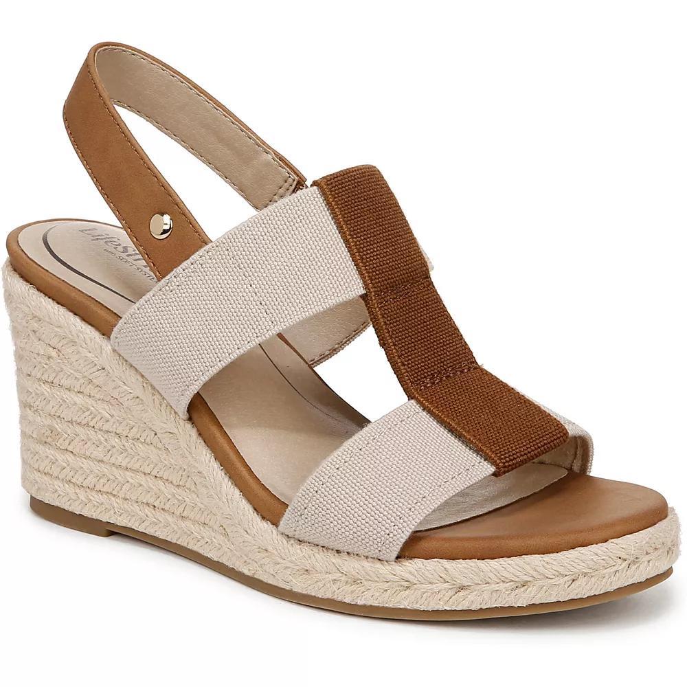 LifeStride Tallulah Women's Espadrille Wedge Sandals, Size: 8.5 Wide, Brown Product Image