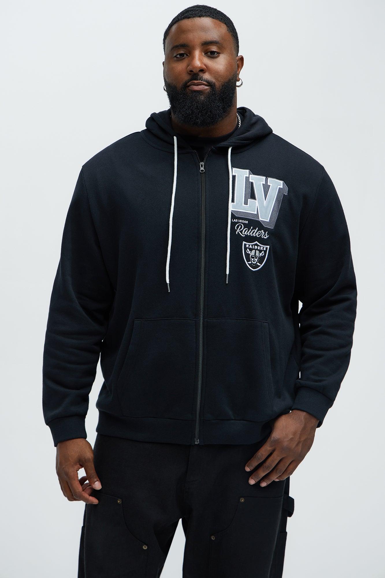 Raiders Bold Zipp Hoodie - Black Male Product Image
