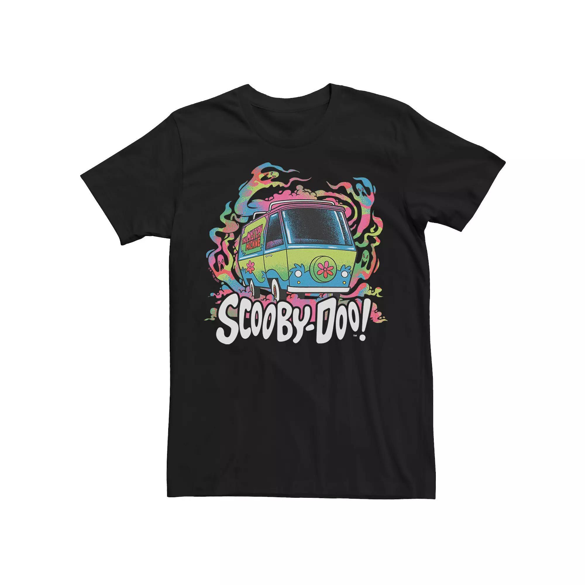 Big & Tall Scooby-Doo Mystery Machine Color Ghost Graphic Tee, Men's, Size: XL Tall, Black Product Image