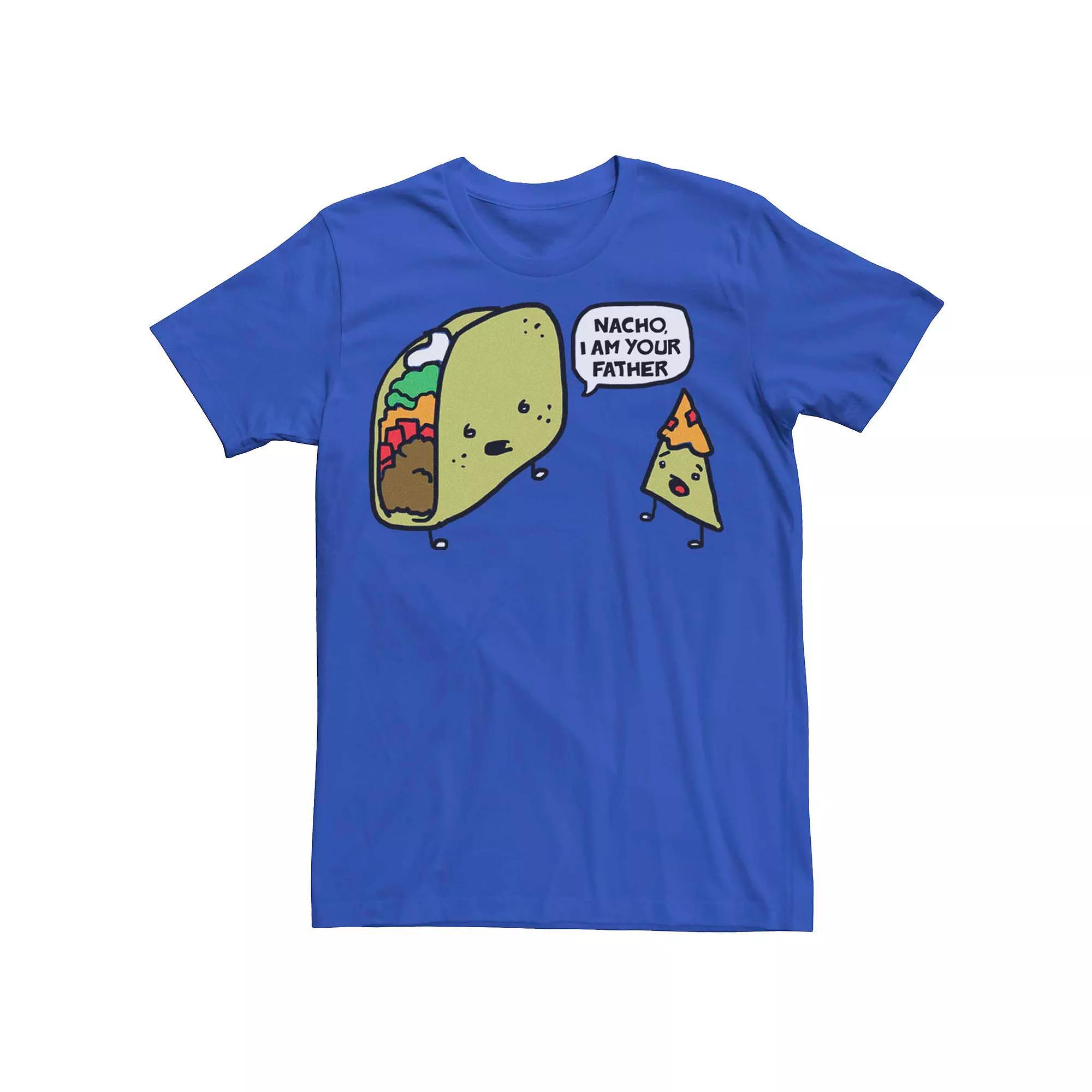 Men's Nacho Taco Father Graphic Tee, Size: Medium, Royal Product Image