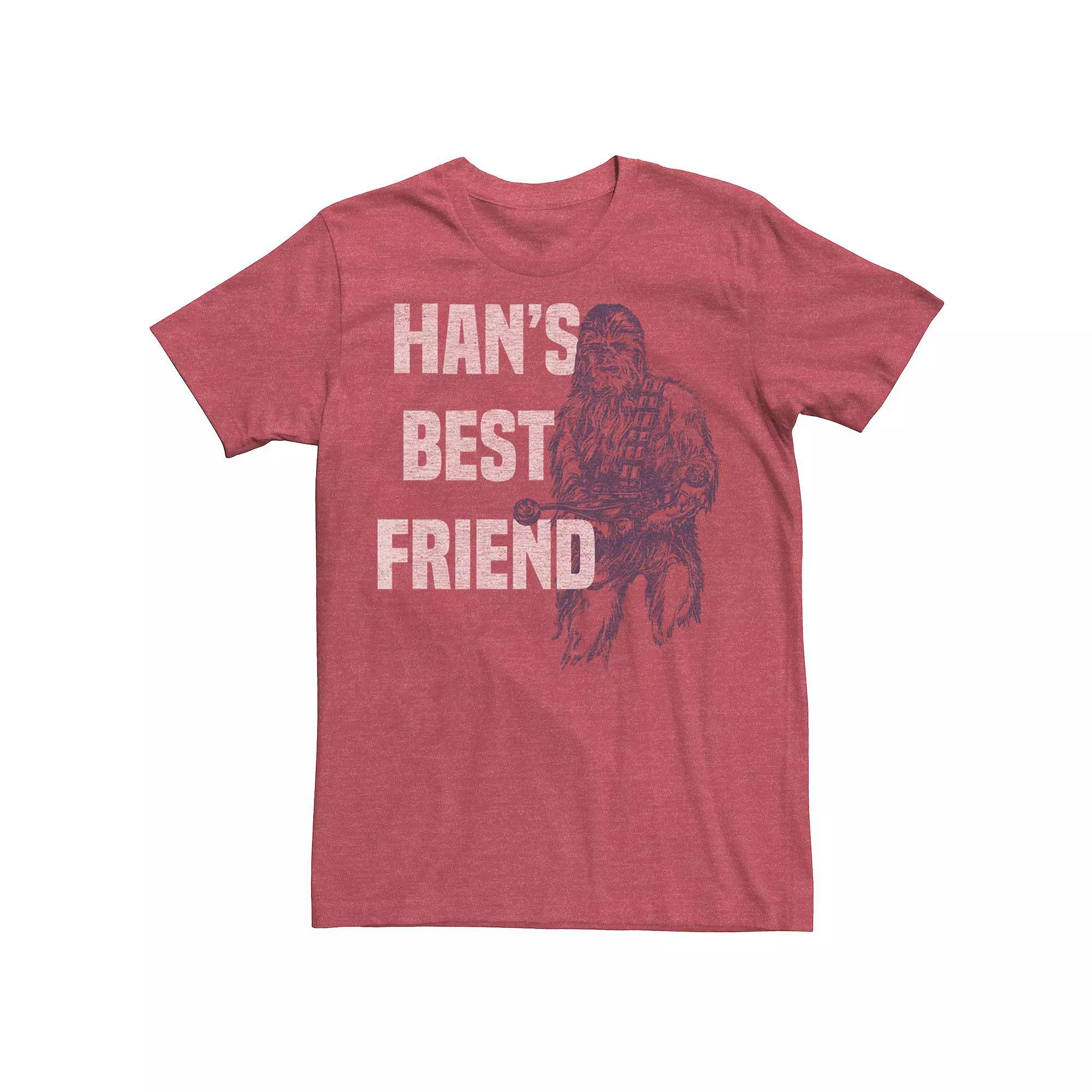Men's Star Wars Chewbacca Han's Best Friend Z1 Tee, Size: XXL, Red Grey Product Image
