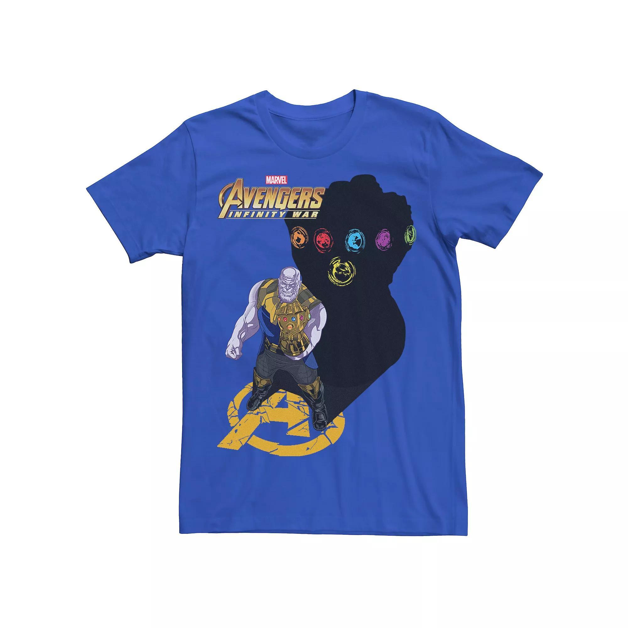Men's Marvel Infinity War Thanos Gauntlet's Shadow Graphic Tee, Size: Small, Royal Product Image