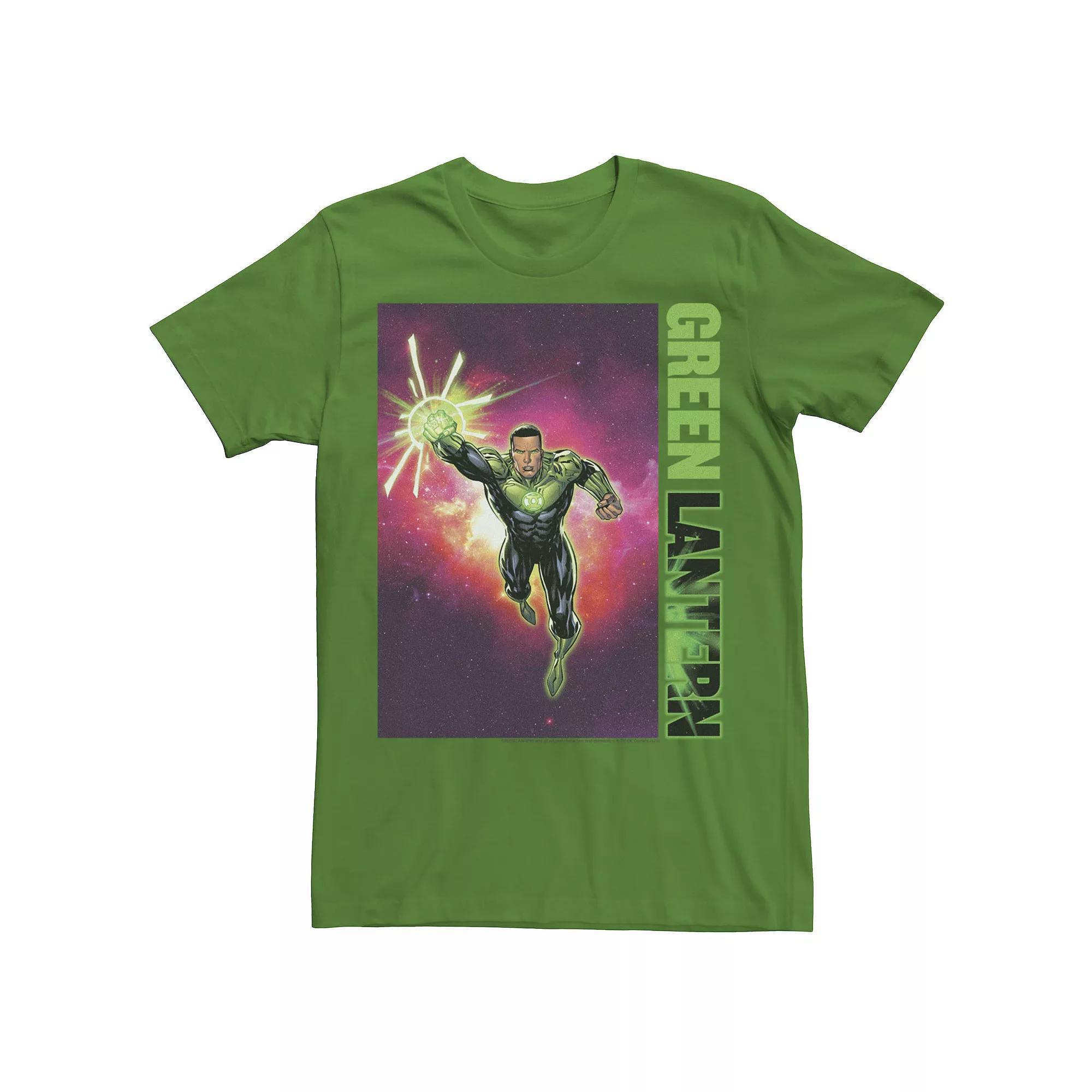 Men's DC Comics Green Lantern John Stewart Poster Tee, Size: Small, Kelly Product Image