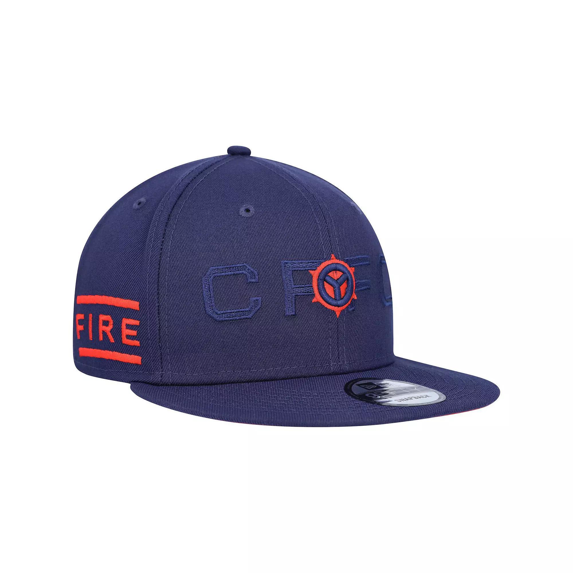 Men's New Era Navy Chicago Fire Kick Off 9FIFTY Snapback Hat, Cfs Blue Product Image