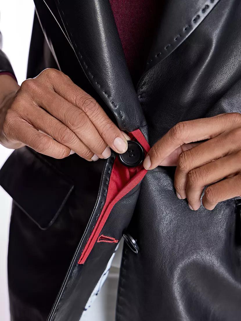 30 in Leather Blazer Product Image