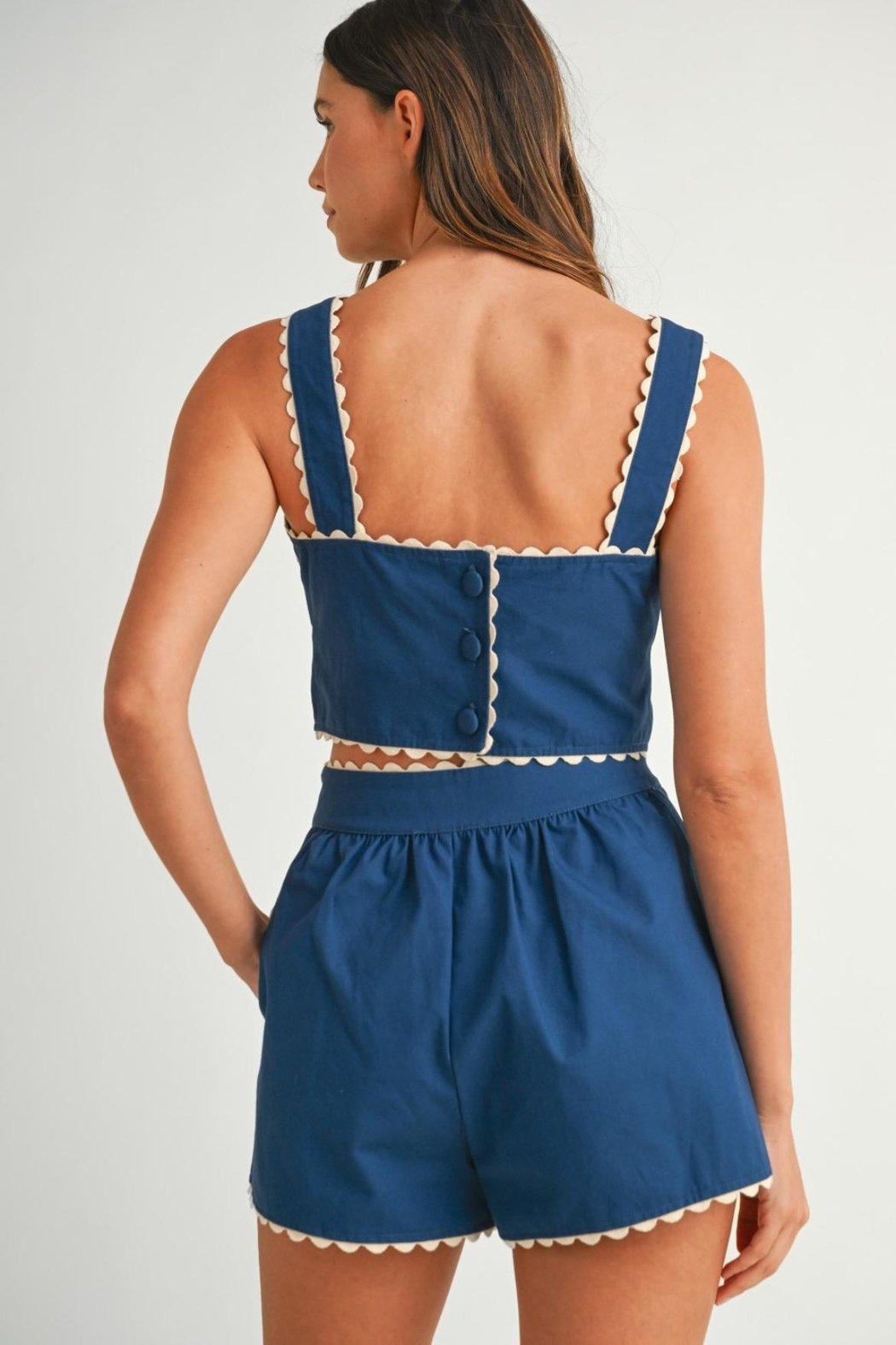 Embroidered Shorts Set Product Image