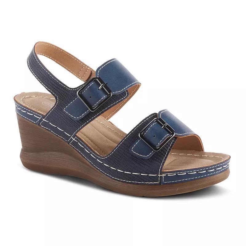 Patrizia Tavlin Women's Wedge Sandals, Size: 41, Black Product Image