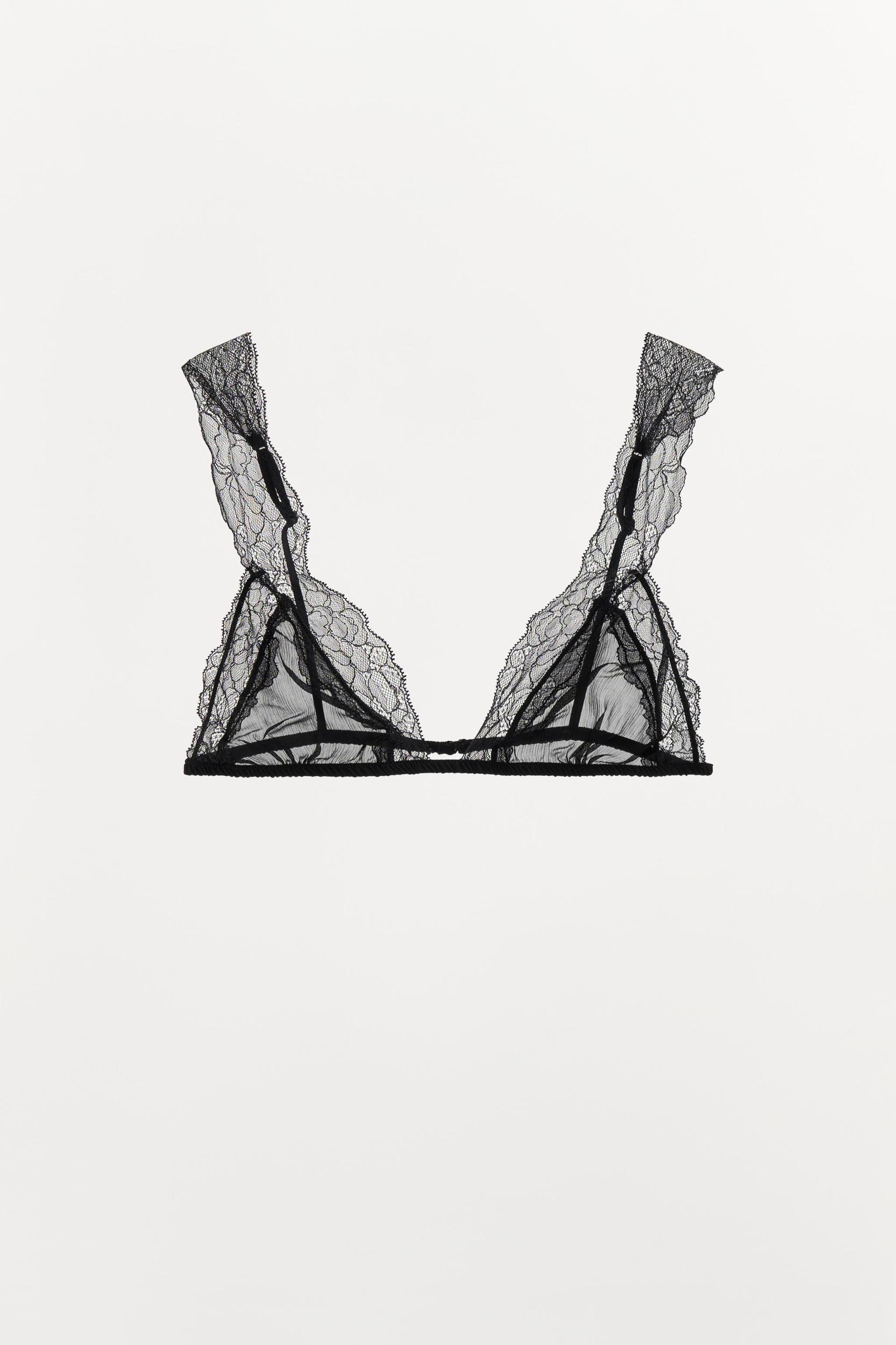 VISCOSE LACE TRIANGLE BRALETTE Product Image