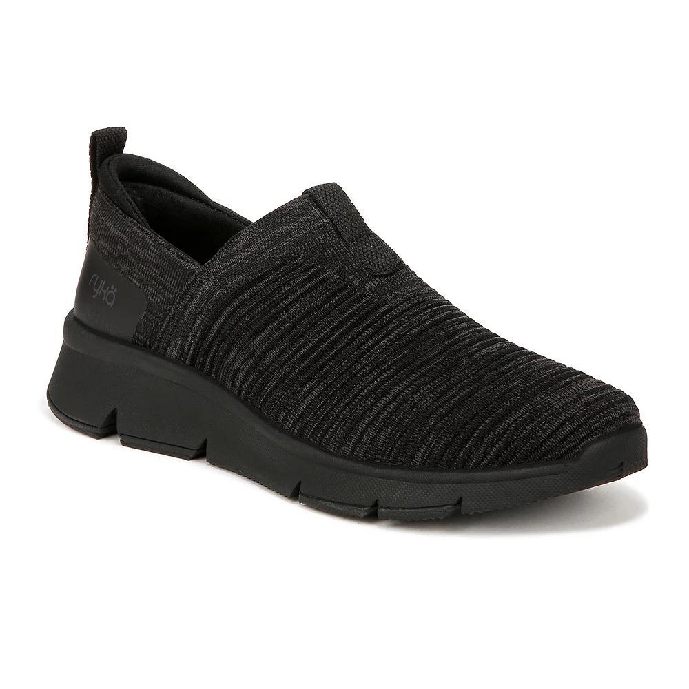 Ryka Captivate Women's Slip-on Sneakers, Size: 6 Wide, Black Grey Product Image