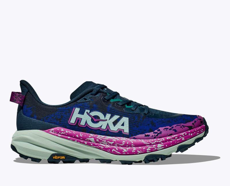 HOKA Women's Speedgoat 6 Shoes in Black/Black, Size 10 Product Image