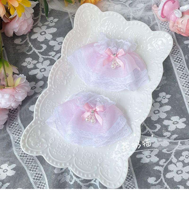Bow Ruffle Decorative Cuffs Product Image